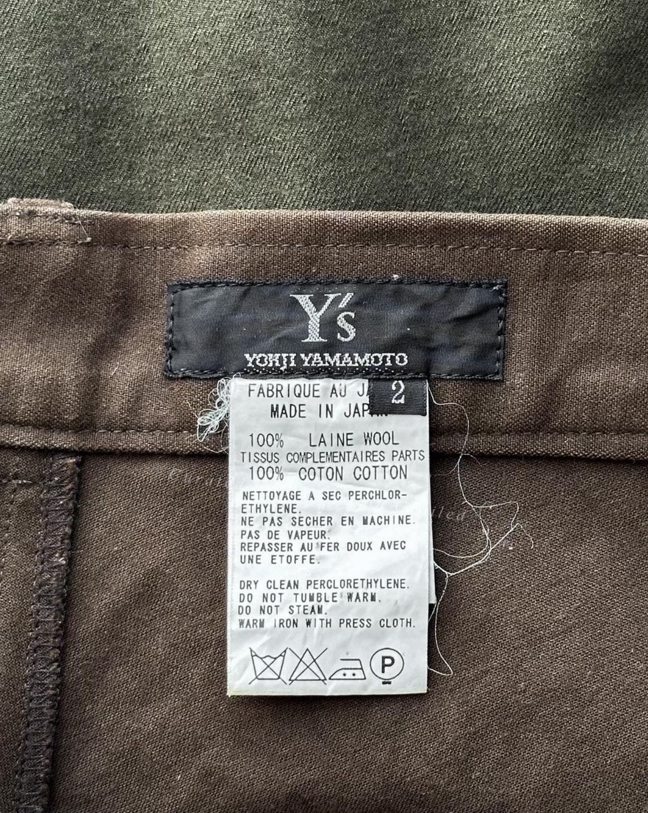 Vintage 2000s Y's Yohji Yamamoto Double Waisted Cargo Pants Size US 26 / EU 42 - 4 Thumbnail
