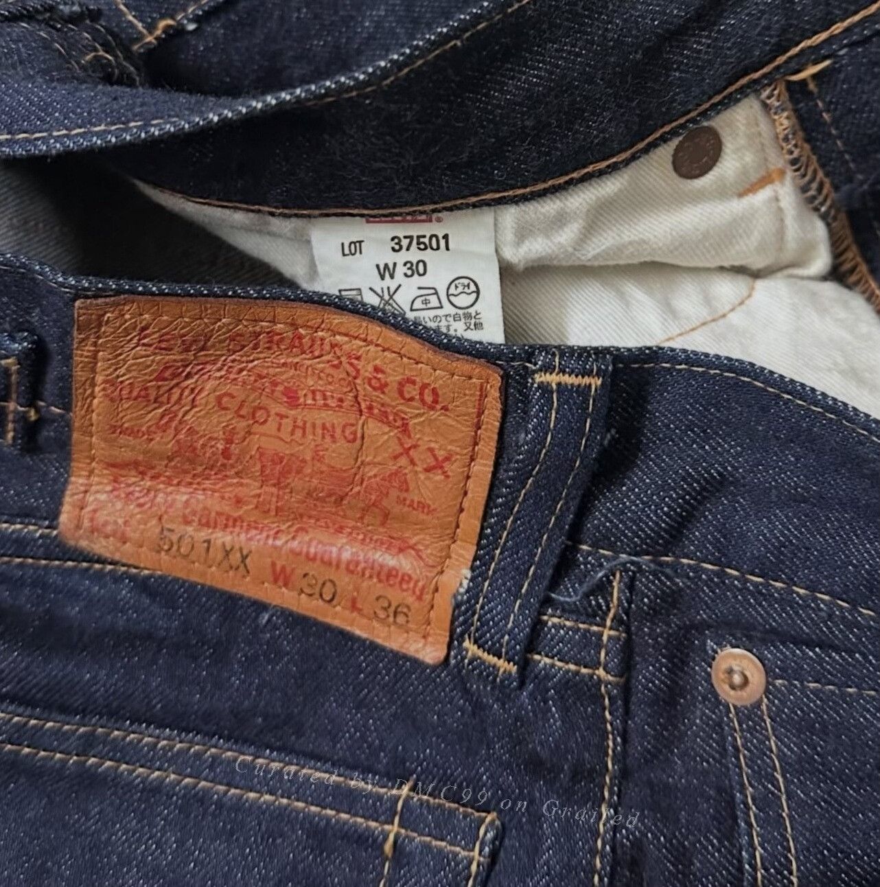 Vintage Vintage Levi's 2000s LVC 501xx 1937 BigE Size US 29 - 6 Thumbnail