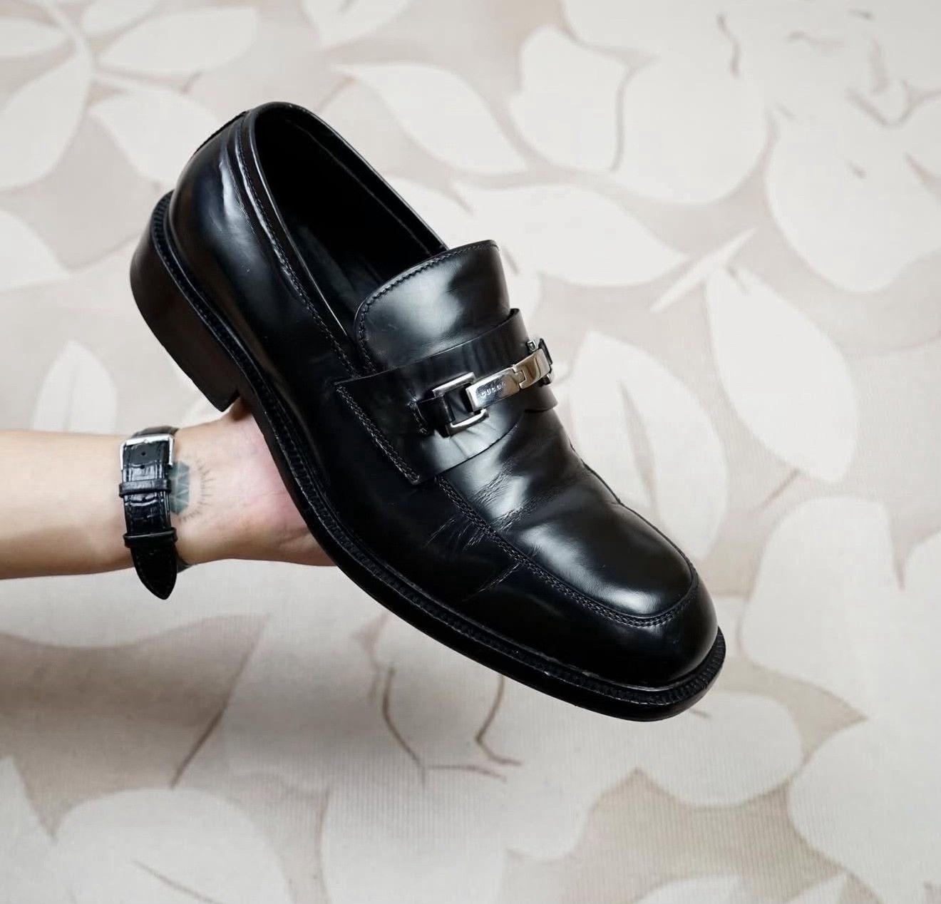 Vintage Vintage Gucci Buckle Square-Toe Loafers Size US 9.5 / EU 42-43 - 8 Thumbnail