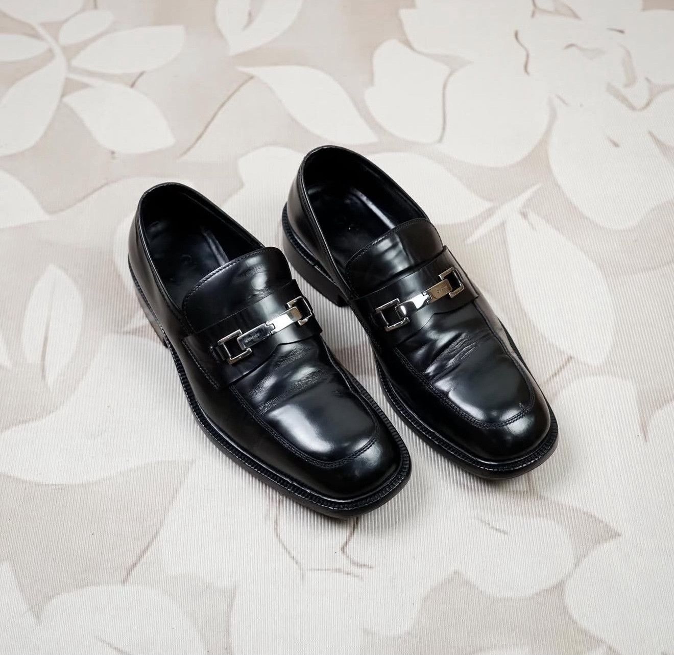 Vintage Vintage Gucci Buckle Square-Toe Loafers Size US 9.5 / EU 42-43 - 3 Thumbnail