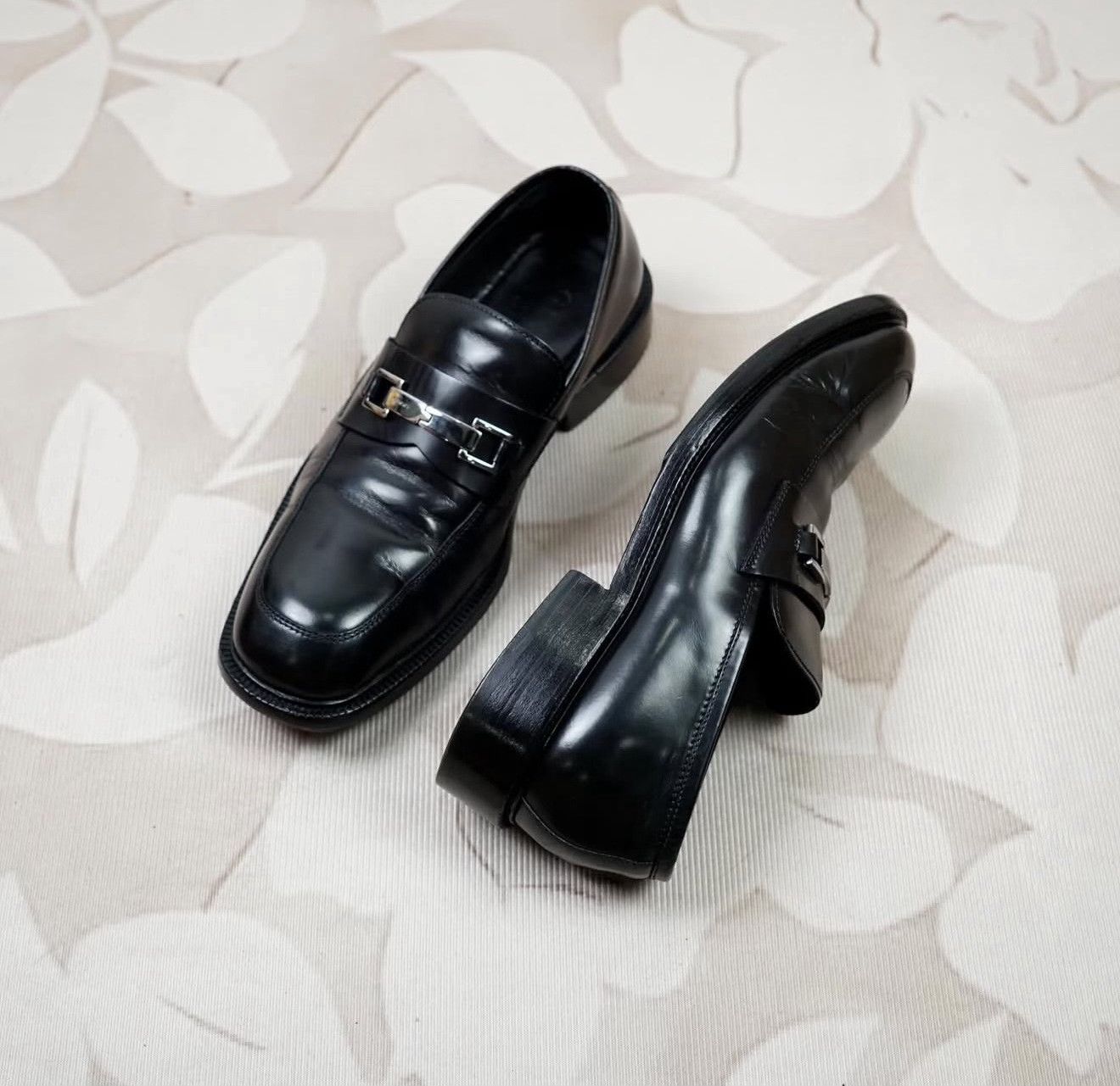 Vintage Vintage Gucci Buckle Square-Toe Loafers Size US 9.5 / EU 42-43 - 4 Thumbnail