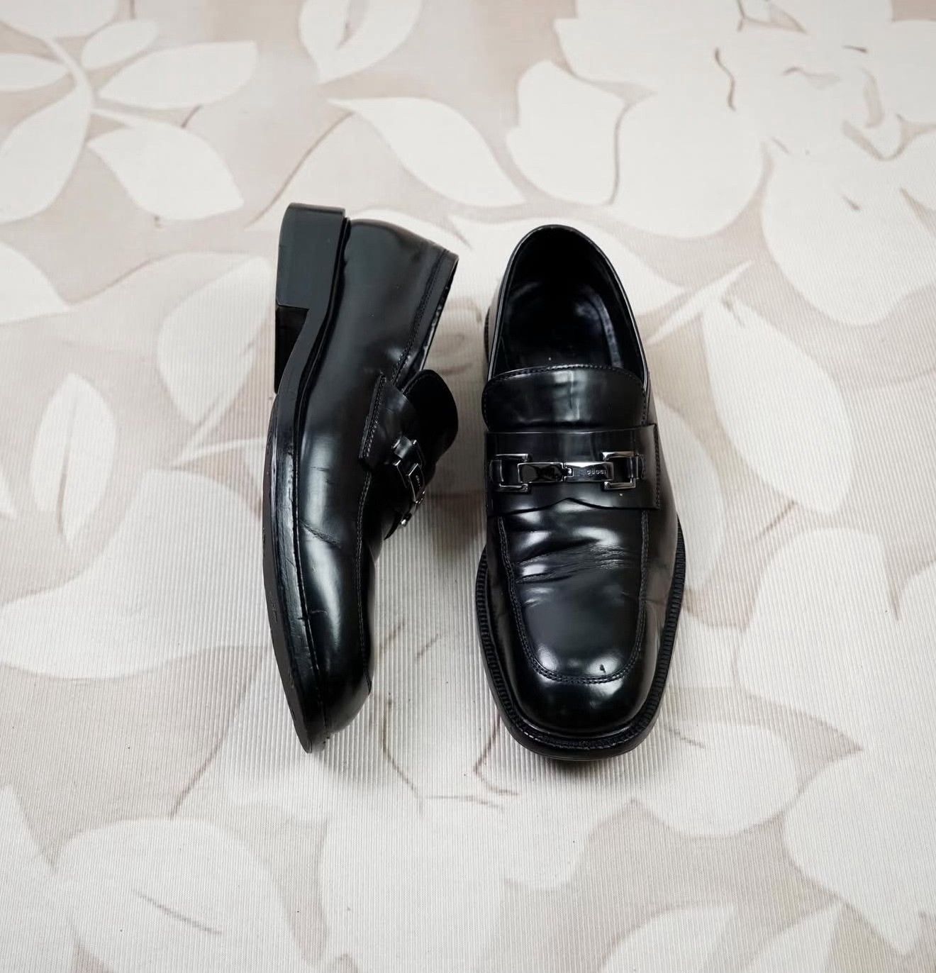 Vintage Vintage Gucci Buckle Square-Toe Loafers Size US 9.5 / EU 42-43 - 5 Thumbnail