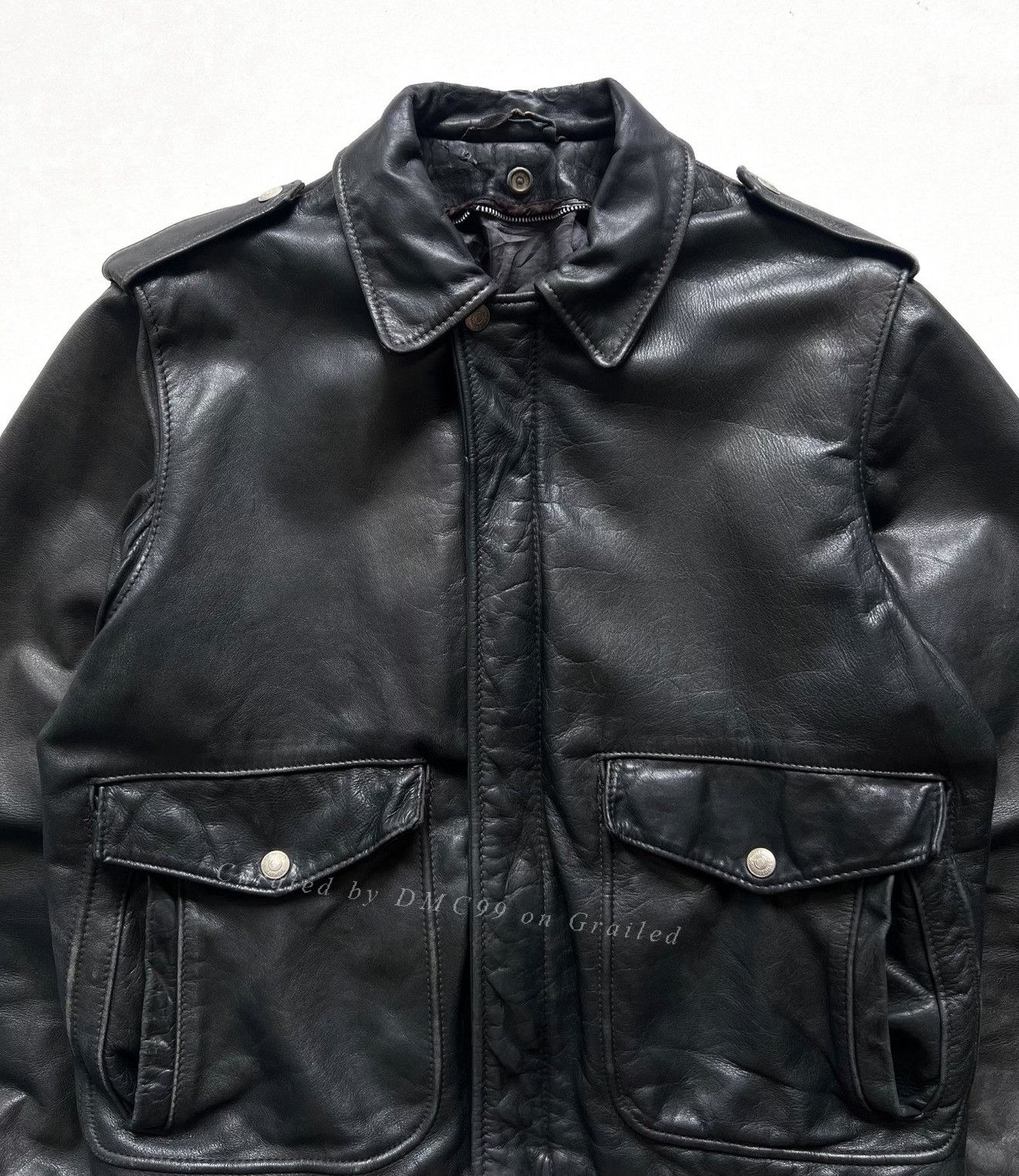 Vintage Vintage 1980s Schott Painted A-2 Leather Jacket Size US M / EU 48-50 / 2 - 3 Thumbnail