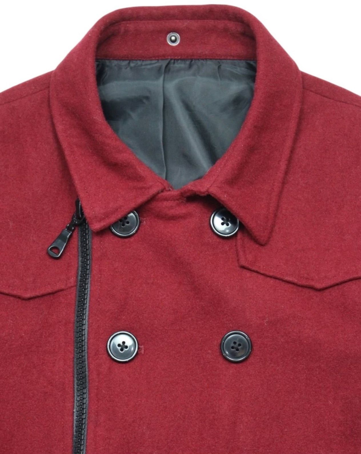 Vintage Vintage Semantic Design 2000s Detachable Hooded Wool Jacket Size US M / EU 48-50 / 2 - 3 Thumbnail