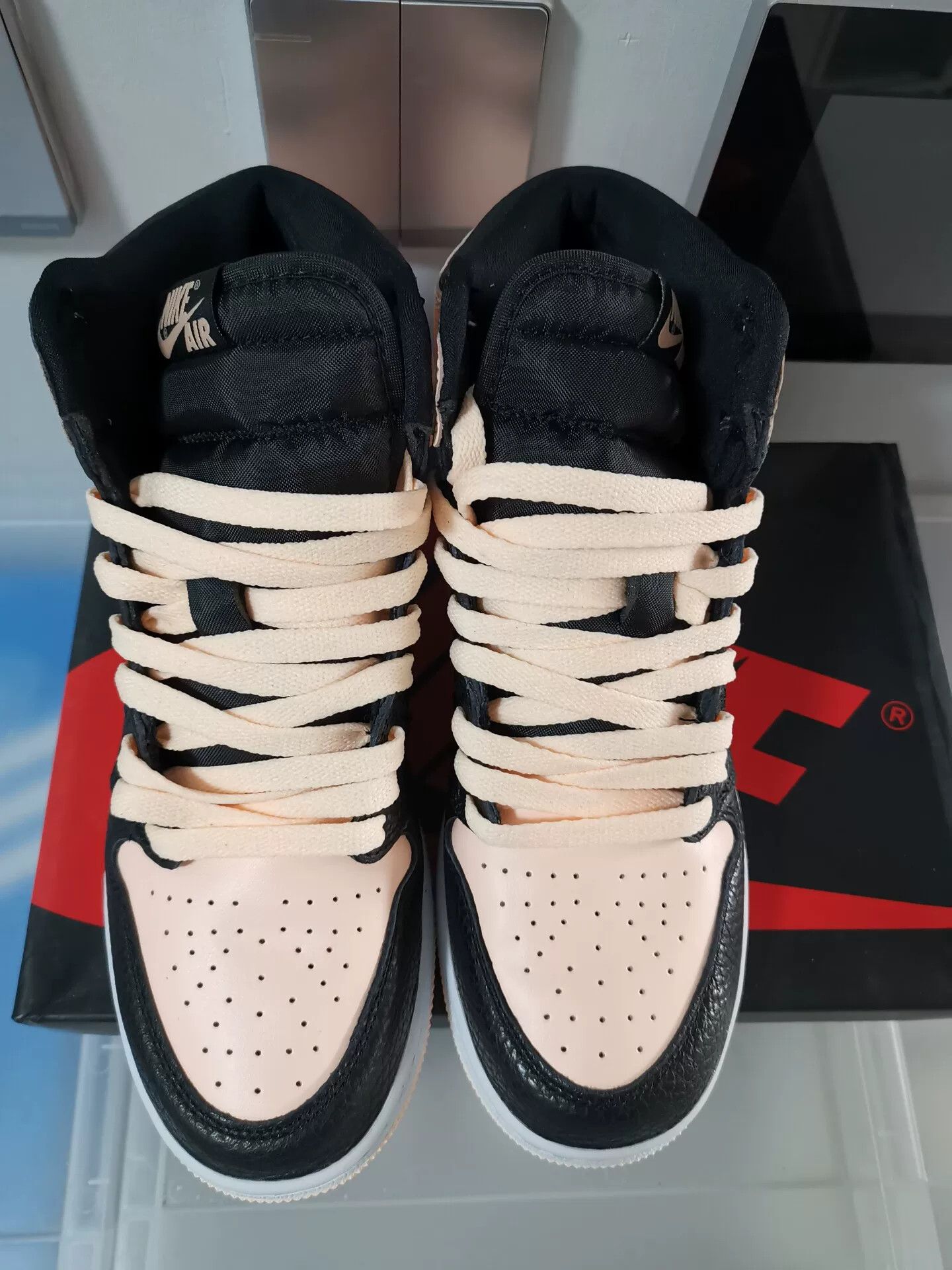 Jordan Brand Jordan 1 Black Pink Toe Size US 7 / EU 40 - 3 Thumbnail