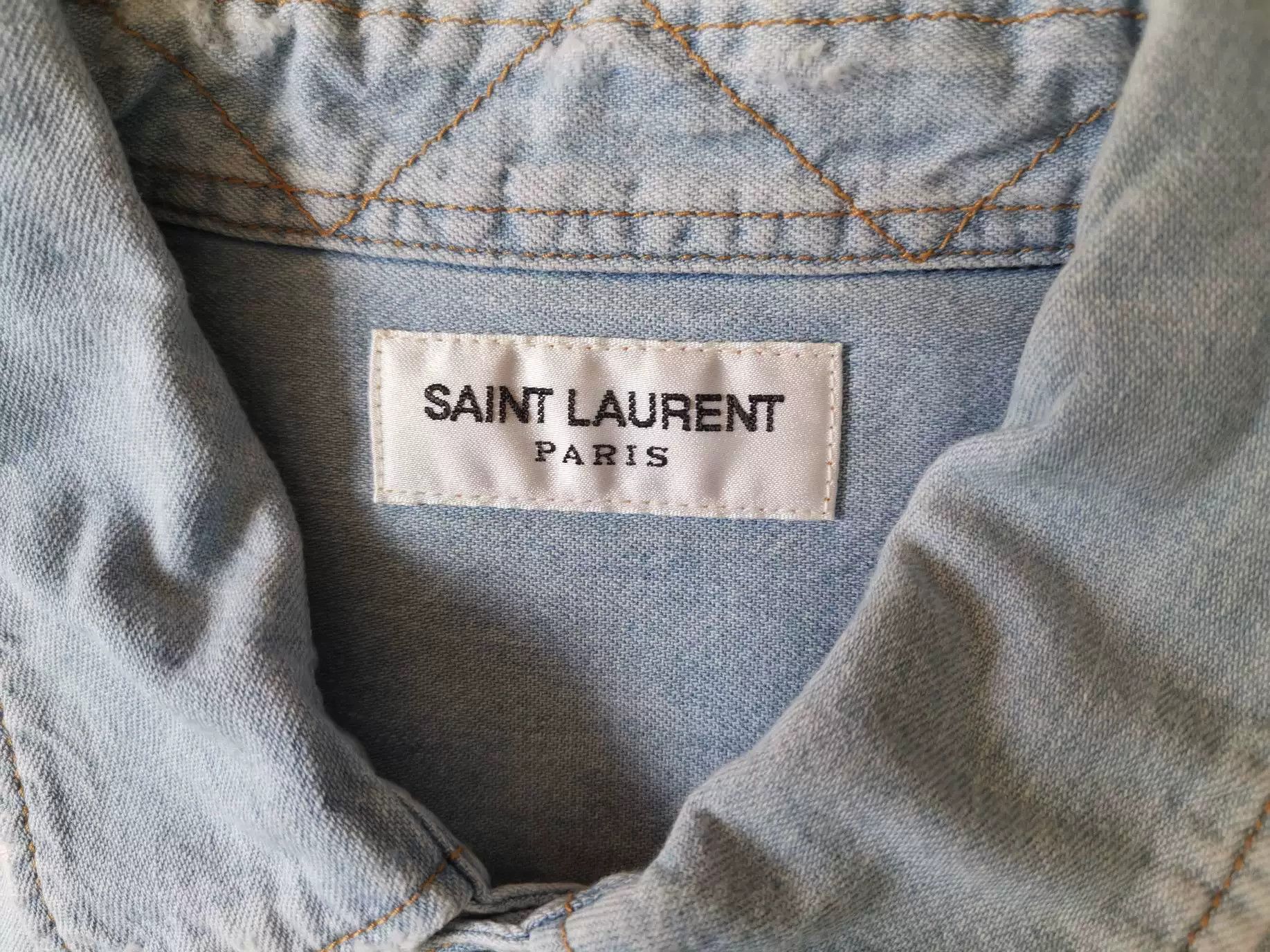 Saint Laurent Paris SAINT LAURENT SLP Denim Jacket Size US M / EU 48-50 / 2 - 2 Thumbnail