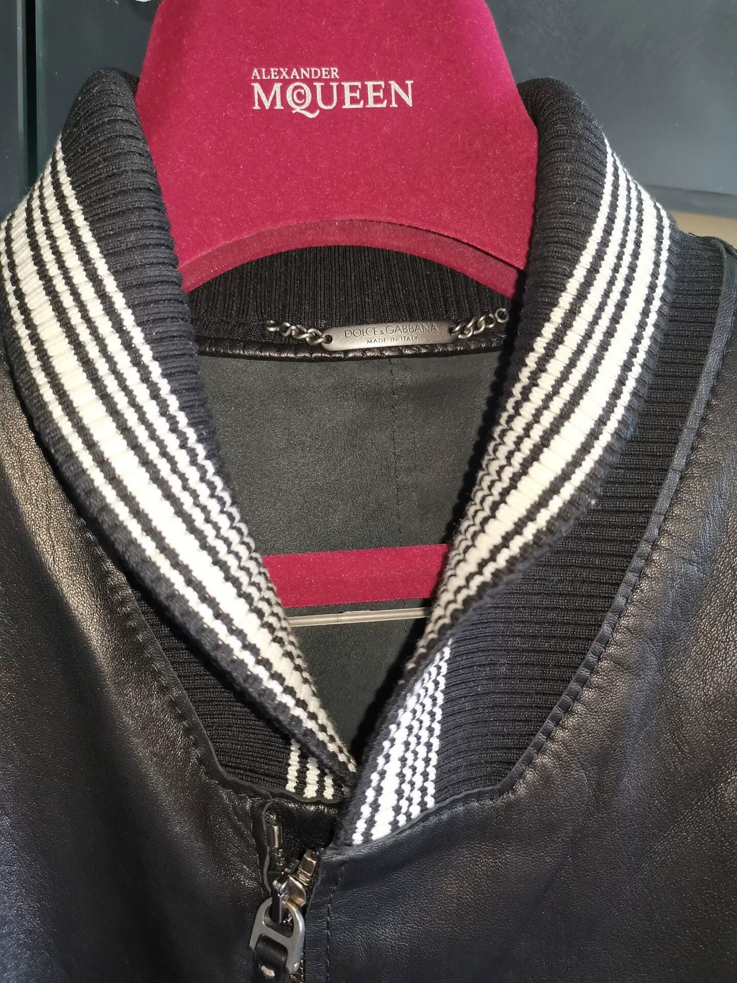 Dolce & Gabbana Dolce & Gabbana DG Leather Jacket Size US M / EU 48-50 / 2 - 2 Thumbnail