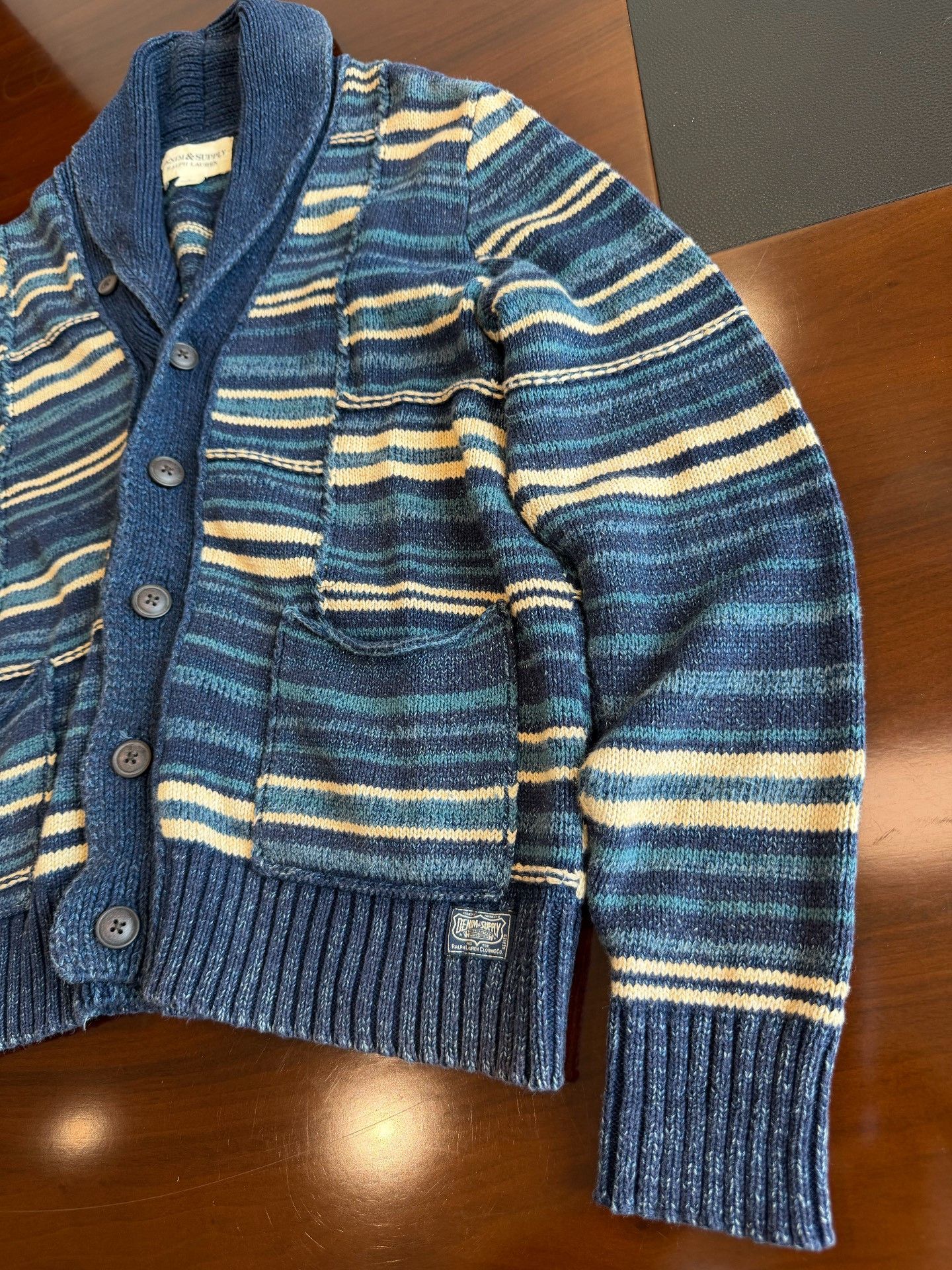 Polo Ralph Lauren Ralph Lauren POLO Striped Knit Cardigan Size US M / EU 48-50 / 2 - 4 Thumbnail