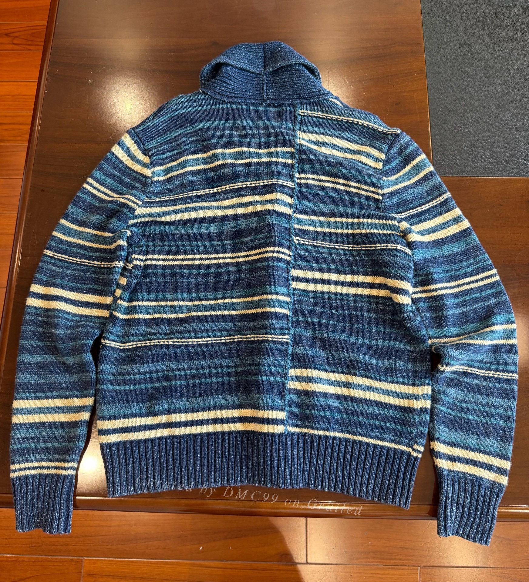 Polo Ralph Lauren Ralph Lauren POLO Striped Knit Cardigan Size US M / EU 48-50 / 2 - 2 Thumbnail