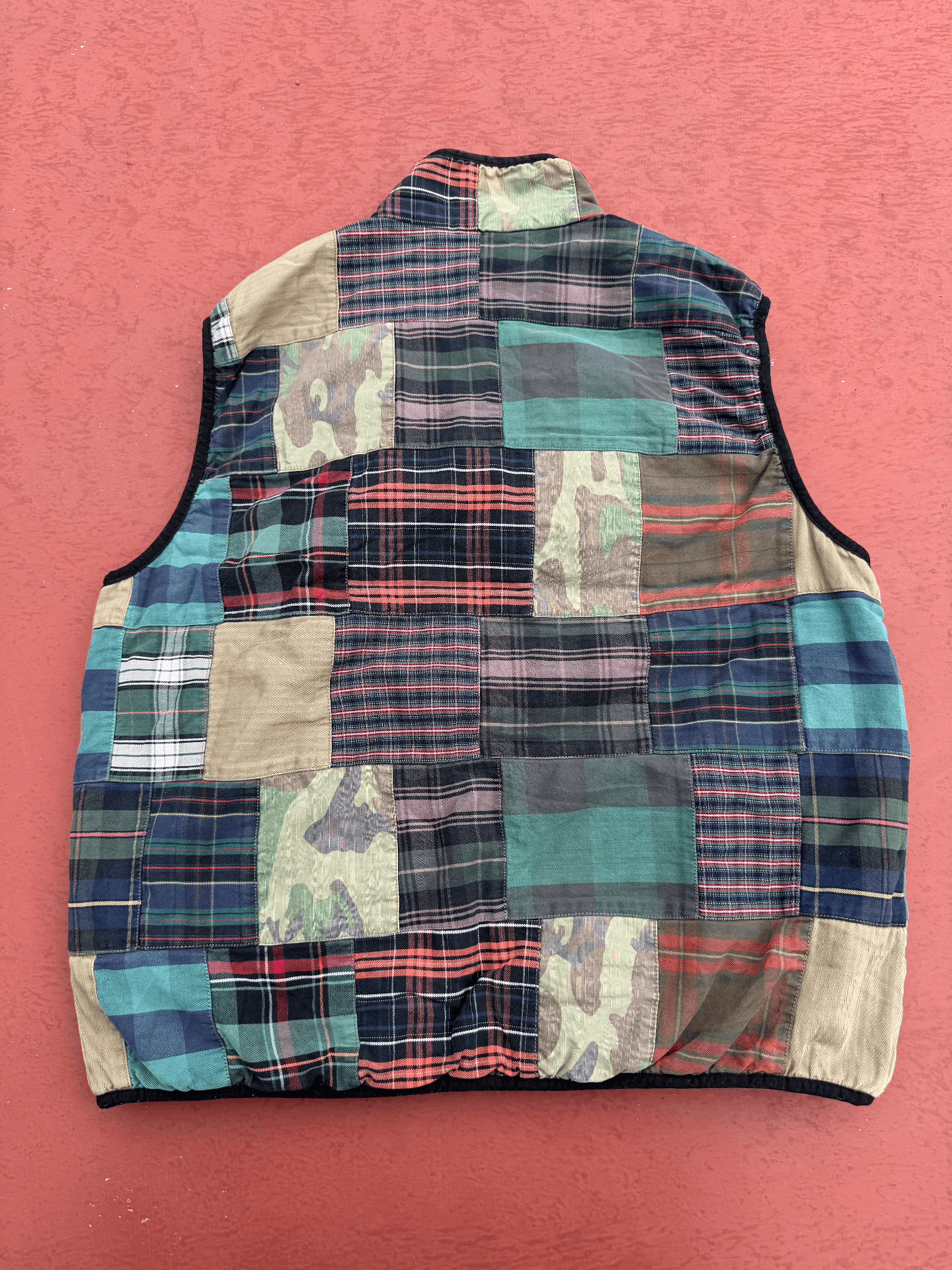 Denim & Supply Ralph Lauren Ralph Lauren Denim Supply Patchwork Reversible Vest Size US XL / EU 56 / 4 - 2 Thumbnail