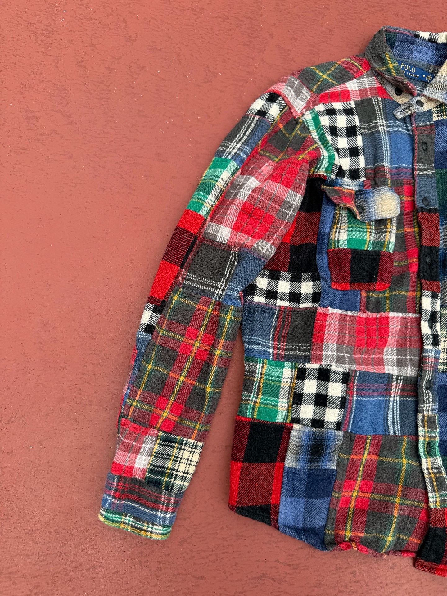 Polo Ralph Lauren Polo Ralph Lauren Patchwork Plaid Shirt Size US M / EU 48-50 / 2 - 8 Thumbnail