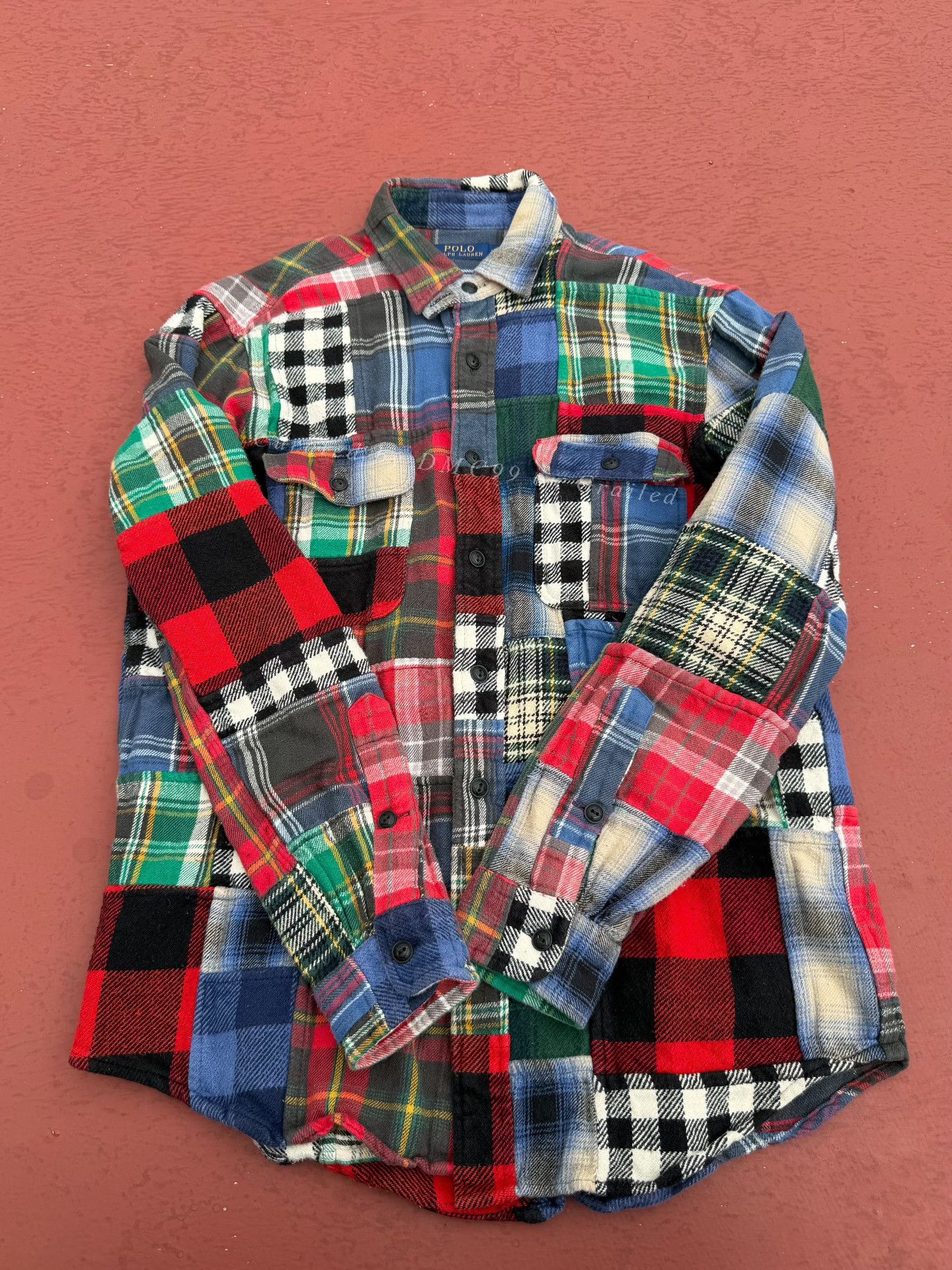 Polo Ralph Lauren Polo Ralph Lauren Patchwork Plaid Shirt Size US M / EU 48-50 / 2 - 3 Thumbnail