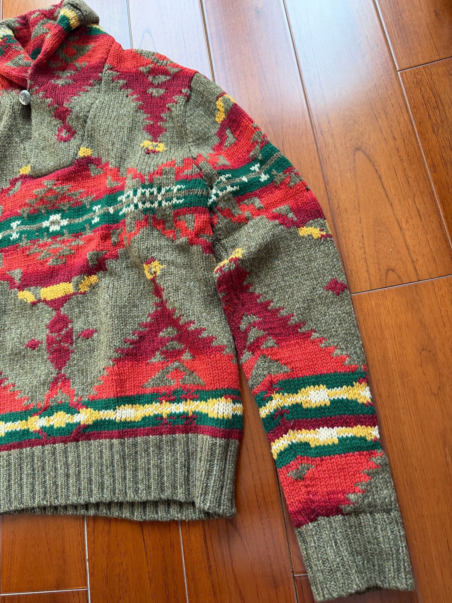 Polo Ralph Lauren Ralph Lauren POLO Shawl Collar Sweater Size US XL / EU 56 / 4 - 3 Thumbnail