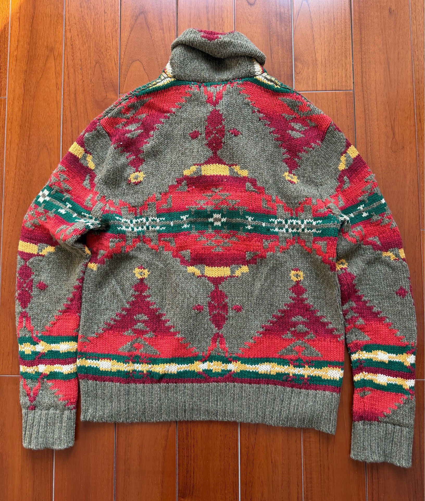 Polo Ralph Lauren Ralph Lauren POLO Shawl Collar Sweater Size US XL / EU 56 / 4 - 4 Thumbnail