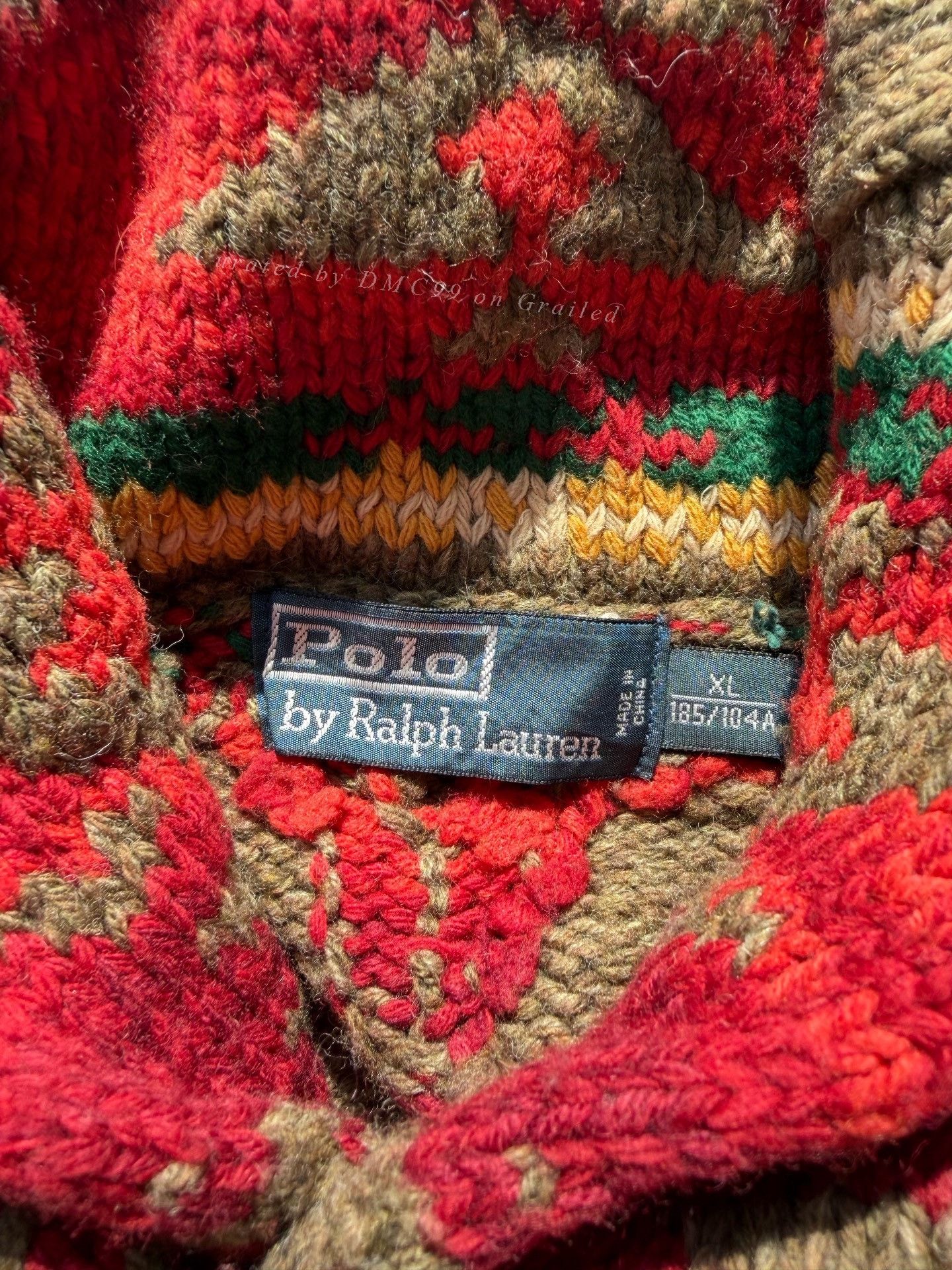 Polo Ralph Lauren Ralph Lauren POLO Shawl Collar Sweater Size US XL / EU 56 / 4 - 5 Thumbnail