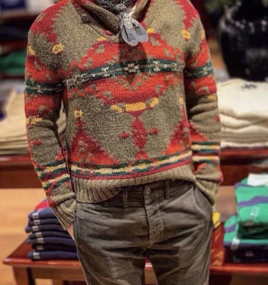 Ralph Lauren Ralph Lauren Shawl Collar Knit Sweater Size US M / EU 48-50 / 2 - 8 Thumbnail