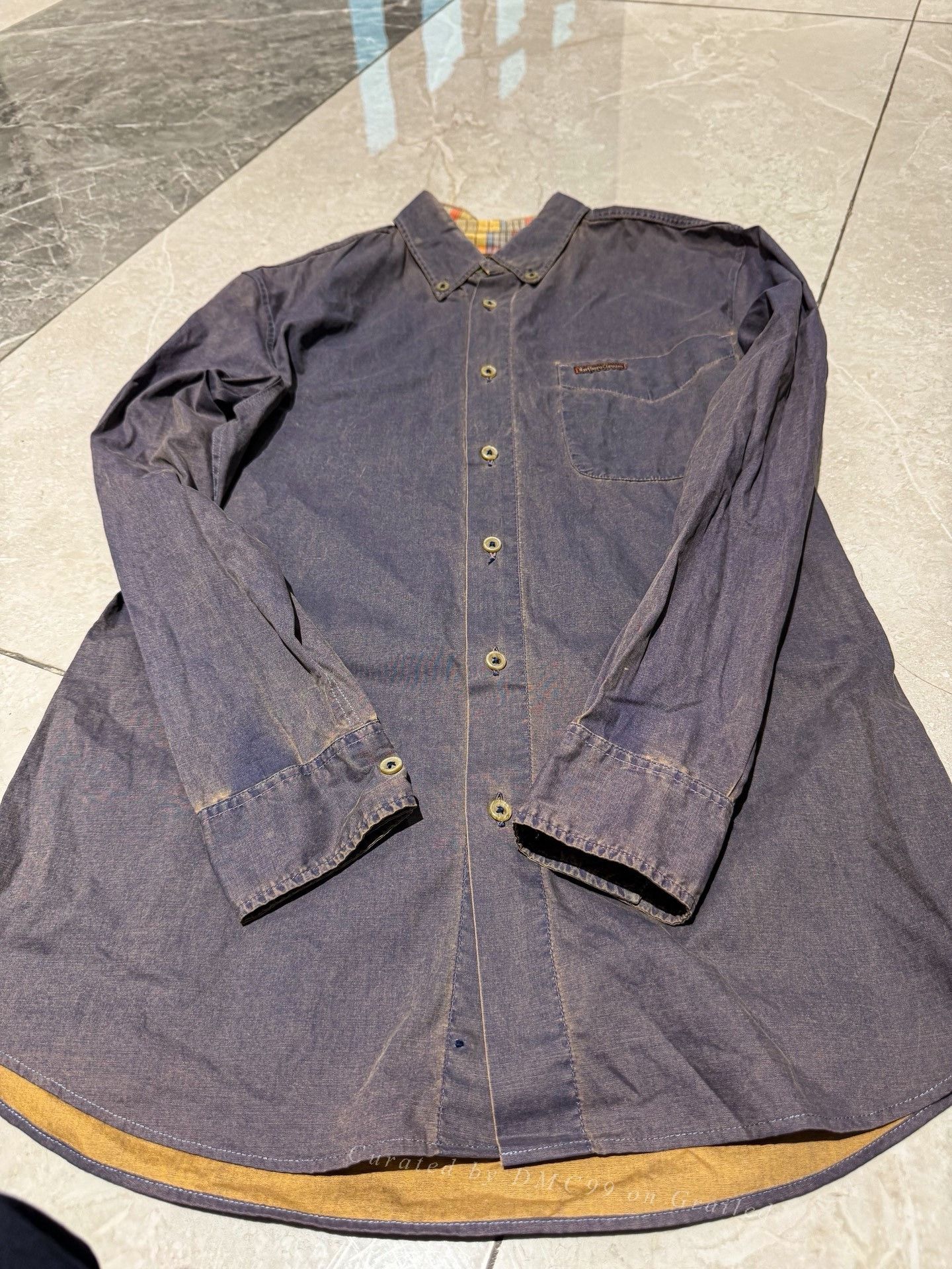 Marlboro Marlboro Vintage Distressed Shirt Size US M / EU 48-50 / 2 - 2 Thumbnail