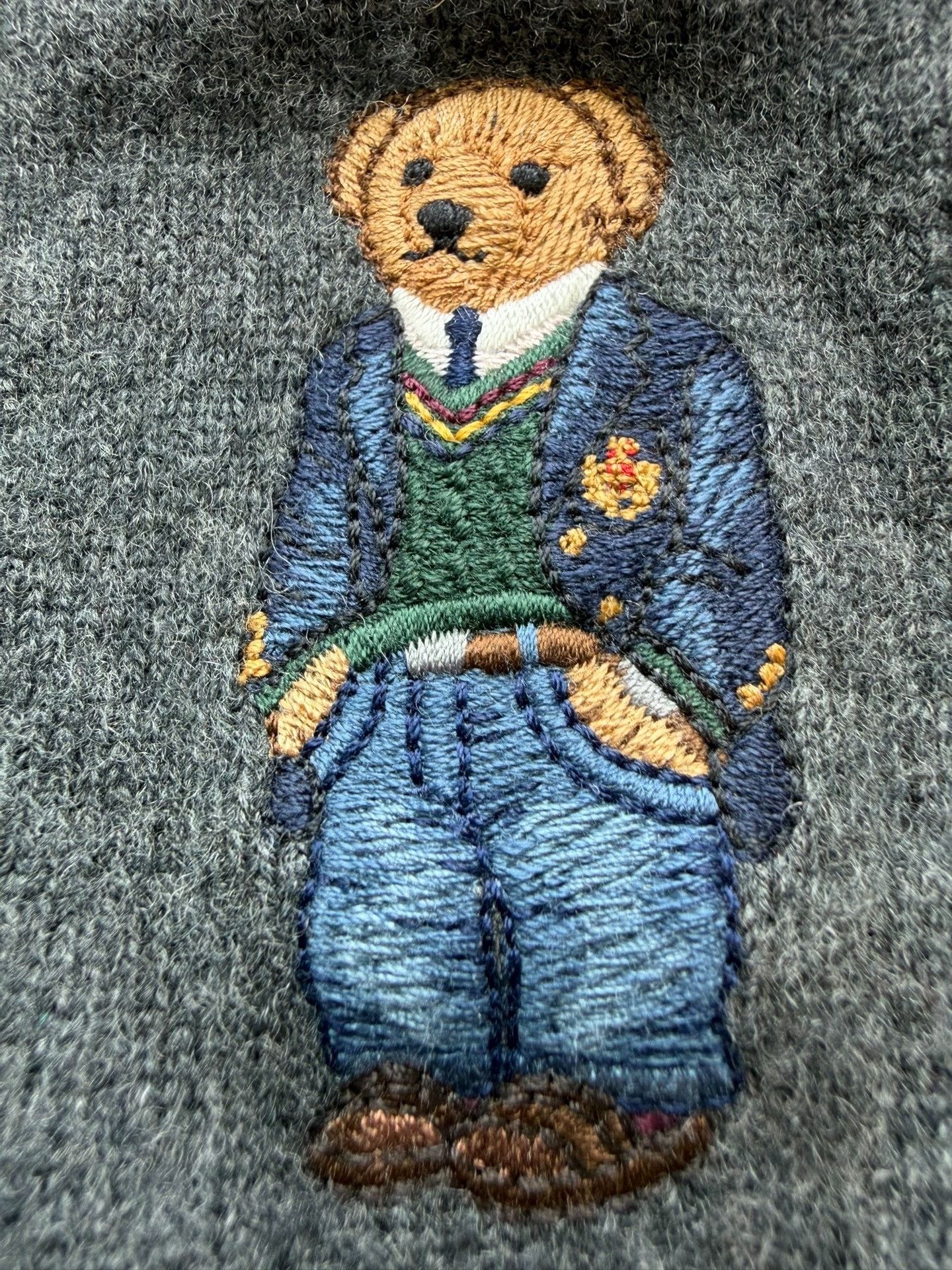 Polo Ralph Lauren Ralph Lauren Bear Wool Cardigan Size US M / EU 48-50 / 2 - 3 Thumbnail