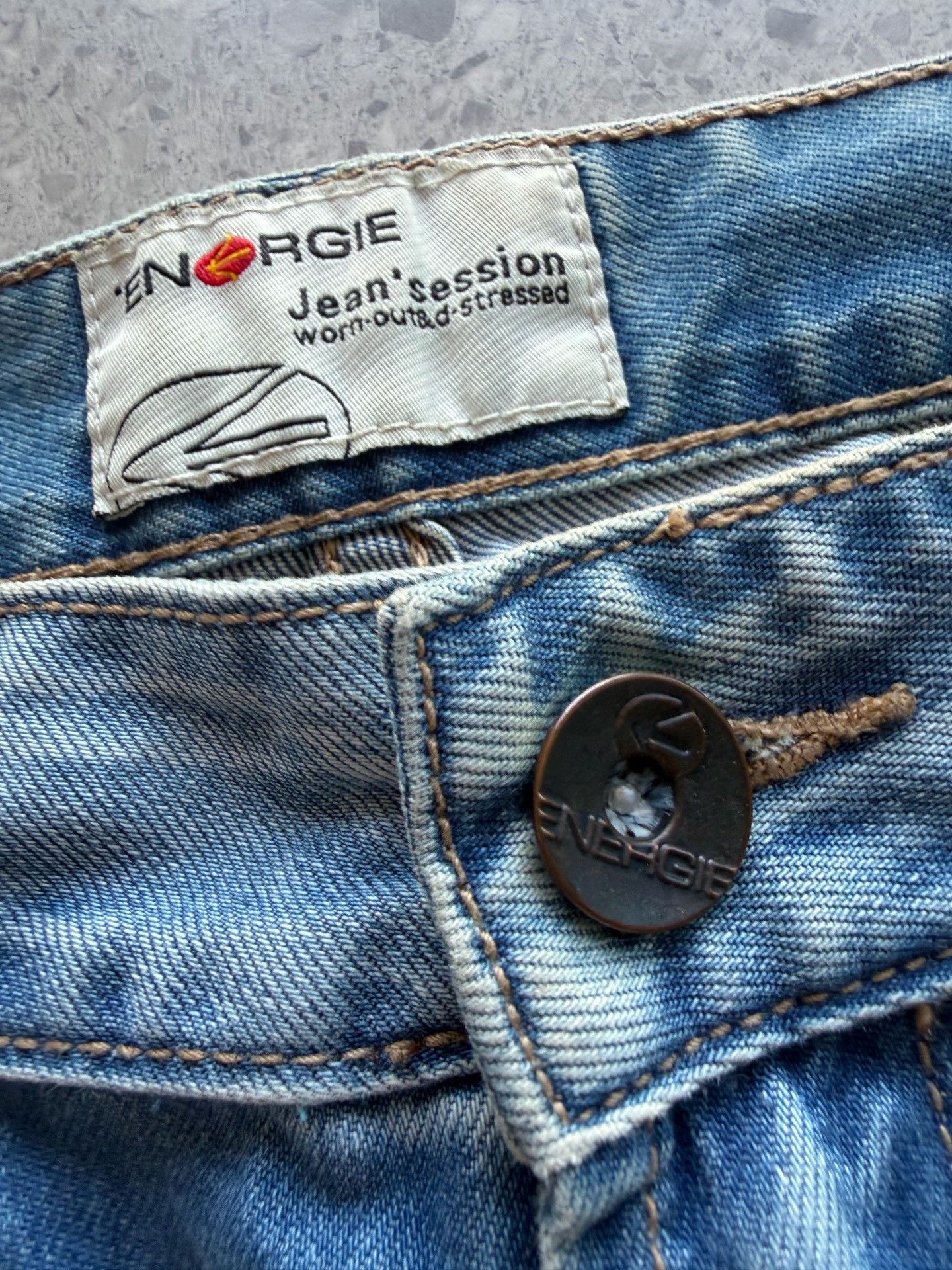 Energie Energie Italian Heavy Washed Jeans Size US 36 / EU 52 - 4 Thumbnail