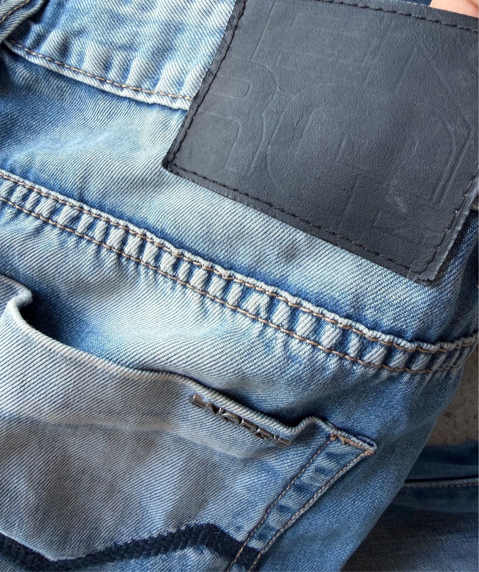 Energie Energie Italian Heavy Washed Jeans Size US 36 / EU 52 - 7 Thumbnail