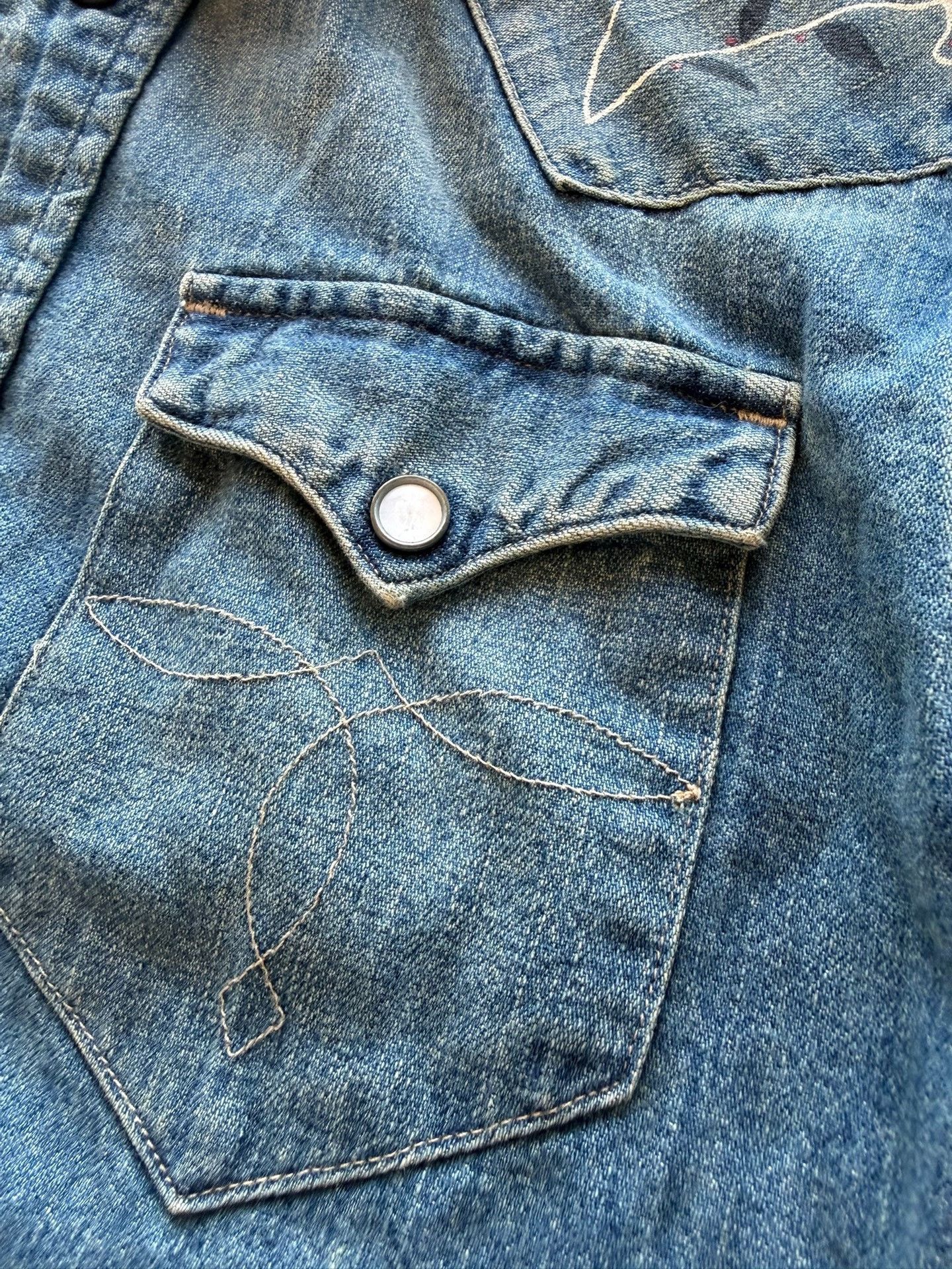 RRL Ralph Lauren Ralph Lauren RRL Musician Denim Shirt Size US M / EU 48-50 / 2 - 4 Thumbnail