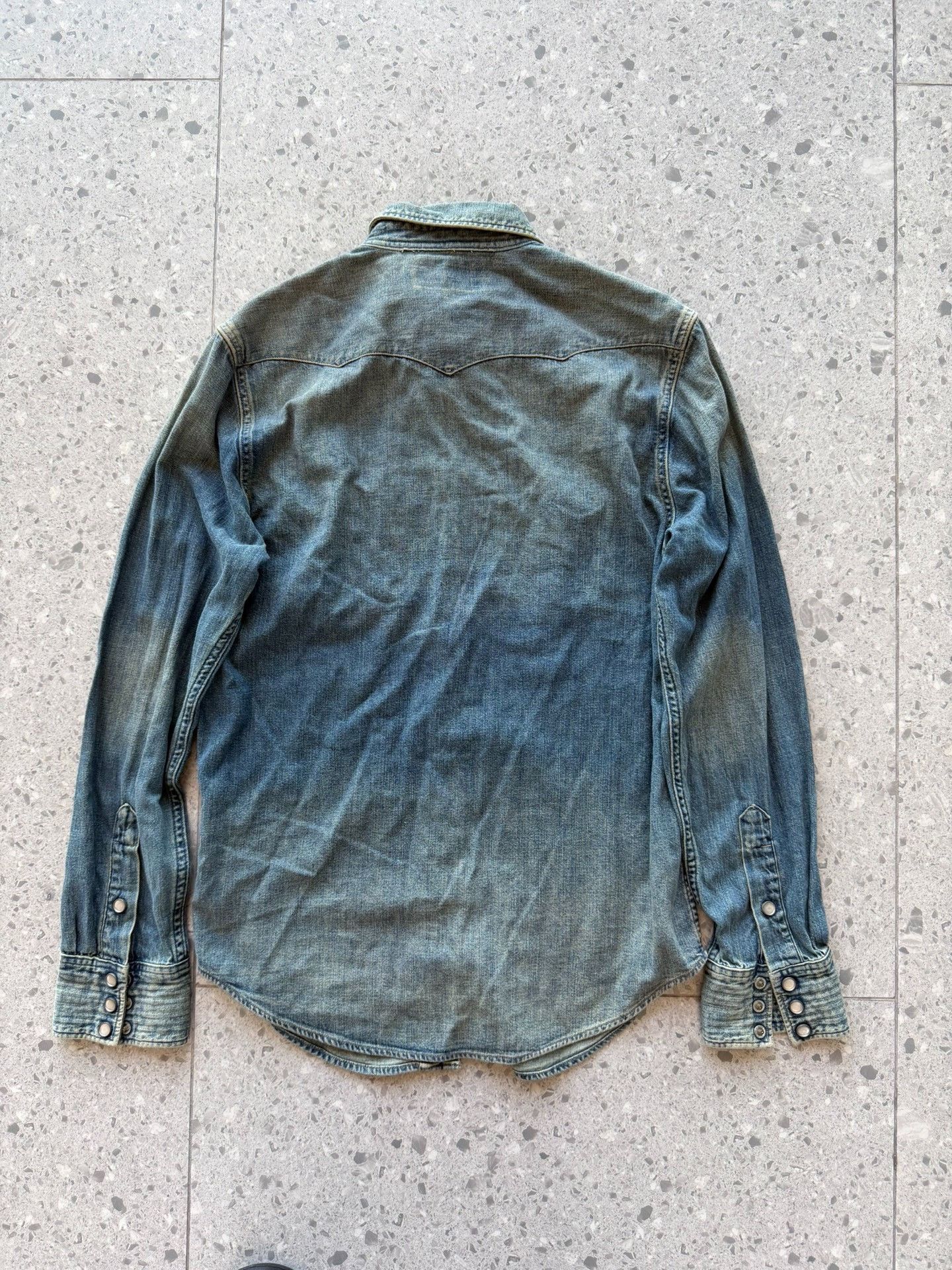 RRL Ralph Lauren Ralph Lauren RRL Musician Denim Shirt Size US M / EU 48-50 / 2 - 3 Thumbnail