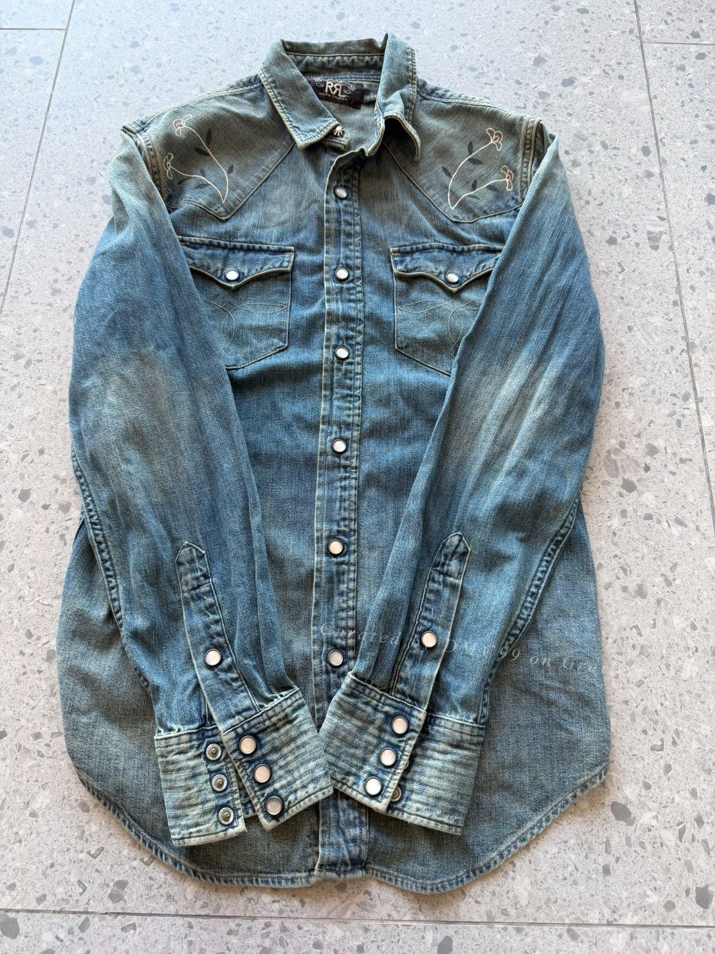 RRL Ralph Lauren Ralph Lauren RRL Musician Denim Shirt Size US M / EU 48-50 / 2 - 2 Thumbnail