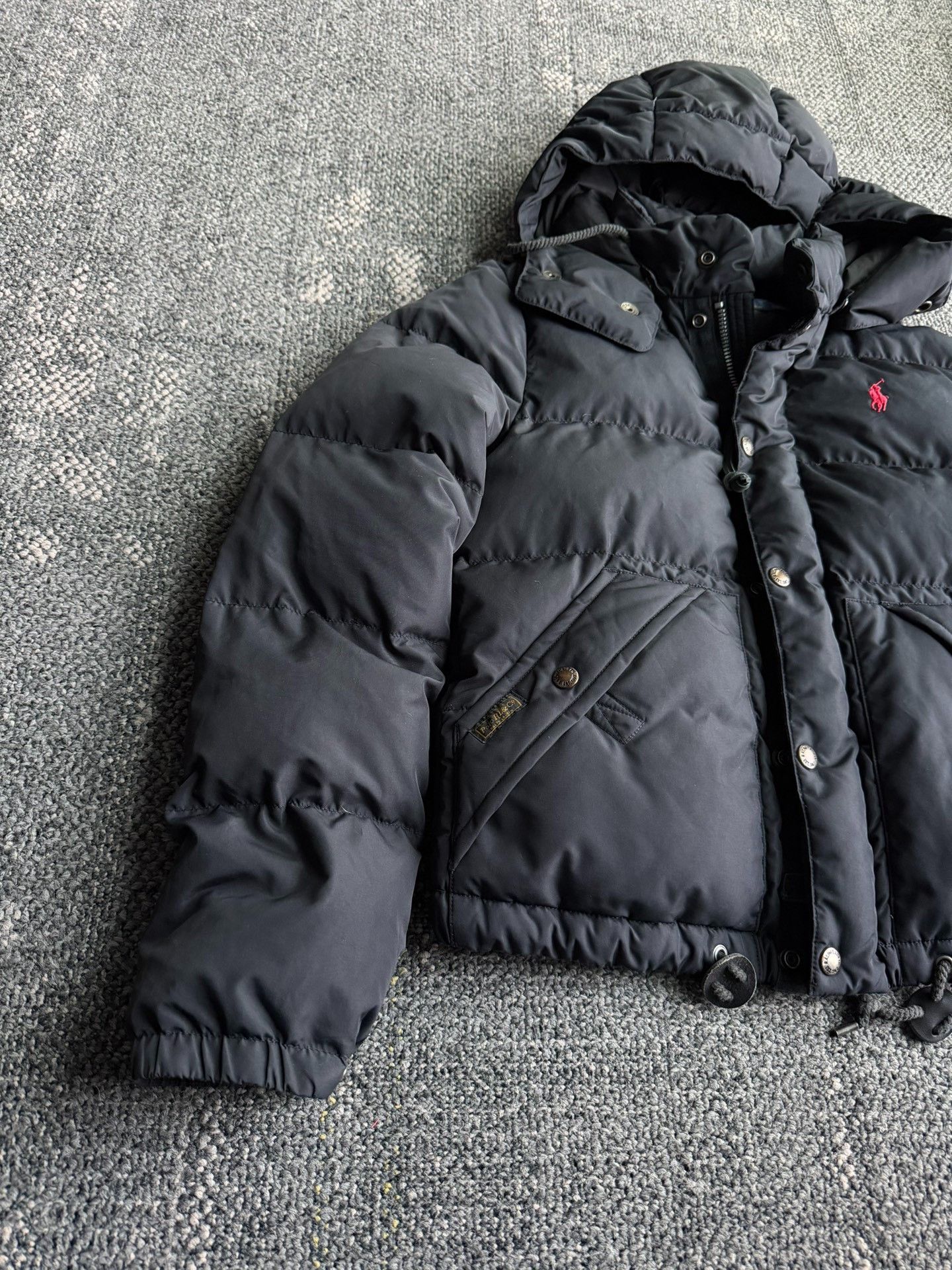 Polo Ralph Lauren Ralph Lauren Polo Black Hooded Down Jacket Size S / US 4 / IT 40 - 3 Thumbnail