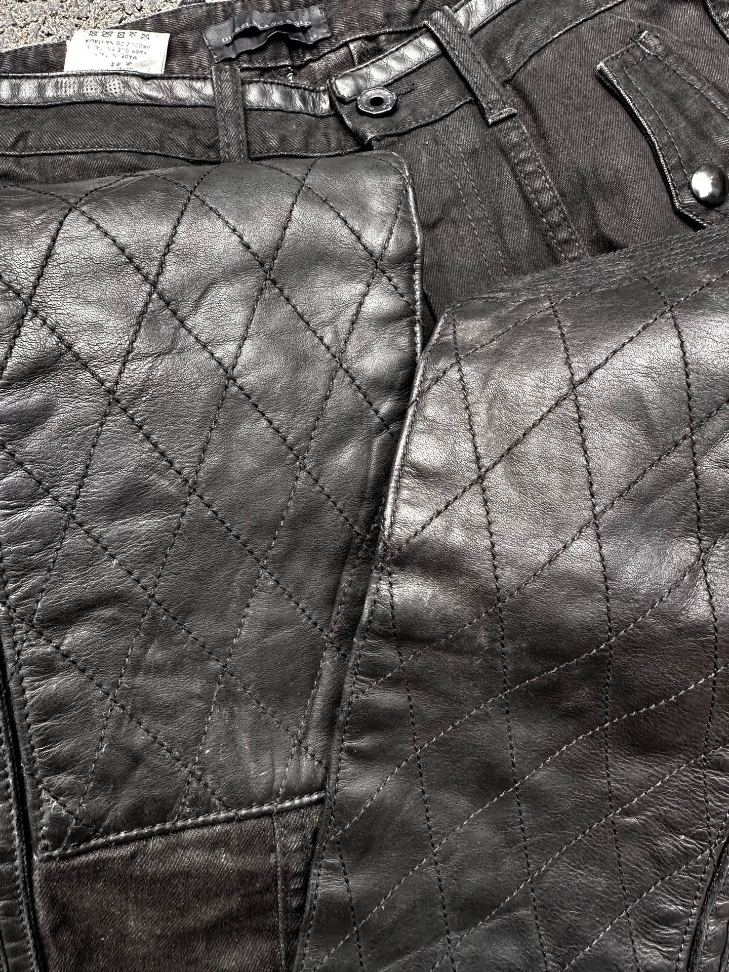 Diesel Black Gold Diesel Black Gold Waxed Patchwork Casual Pants Size US 32 / EU 48 - 3 Thumbnail