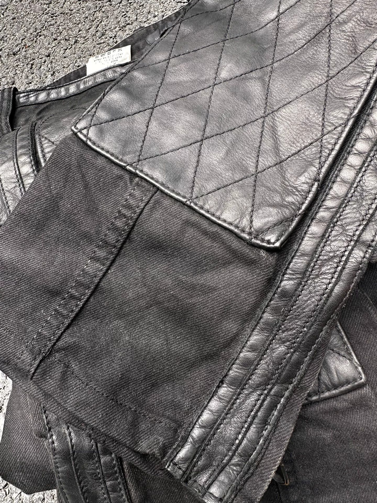 Diesel Black Gold Diesel Black Gold Waxed Patchwork Casual Pants Size US 32 / EU 48 - 4 Thumbnail