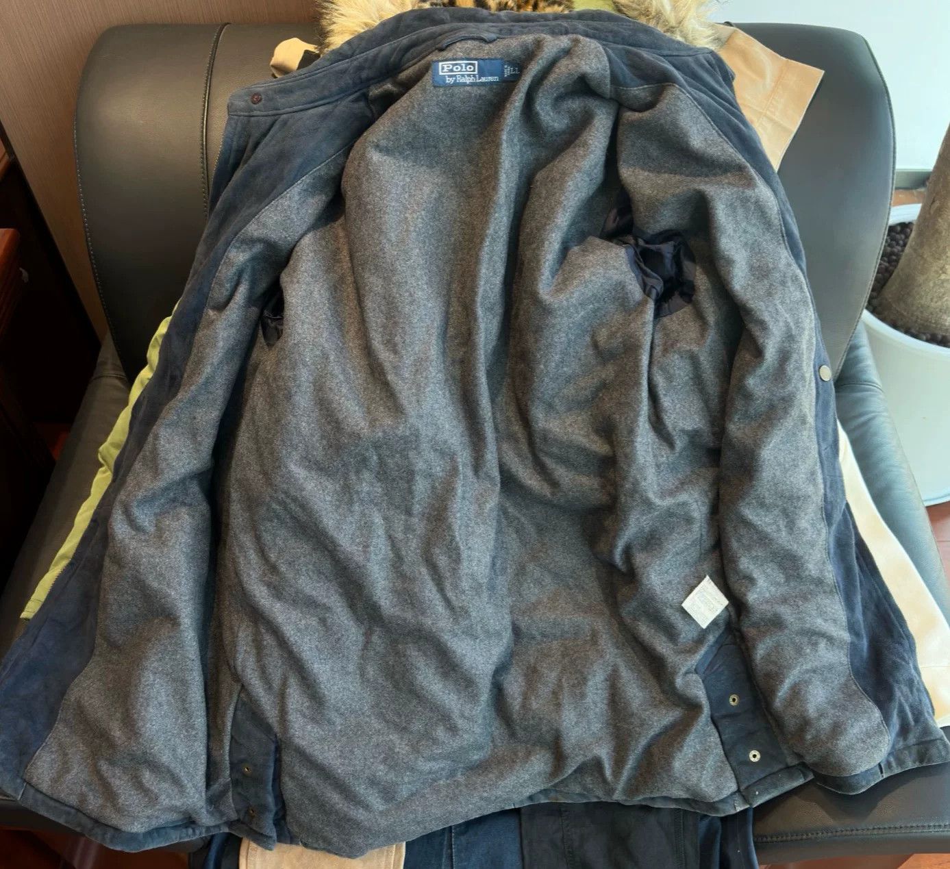RRL Ralph Lauren Ralph Lauren Vintage Indigo Heavy Leather Jacket Size US M / EU 48-50 / 2 - 5 Thumbnail