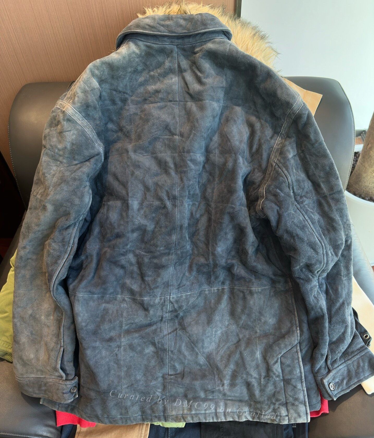 RRL Ralph Lauren Ralph Lauren Vintage Indigo Heavy Leather Jacket Size US M / EU 48-50 / 2 - 3 Thumbnail