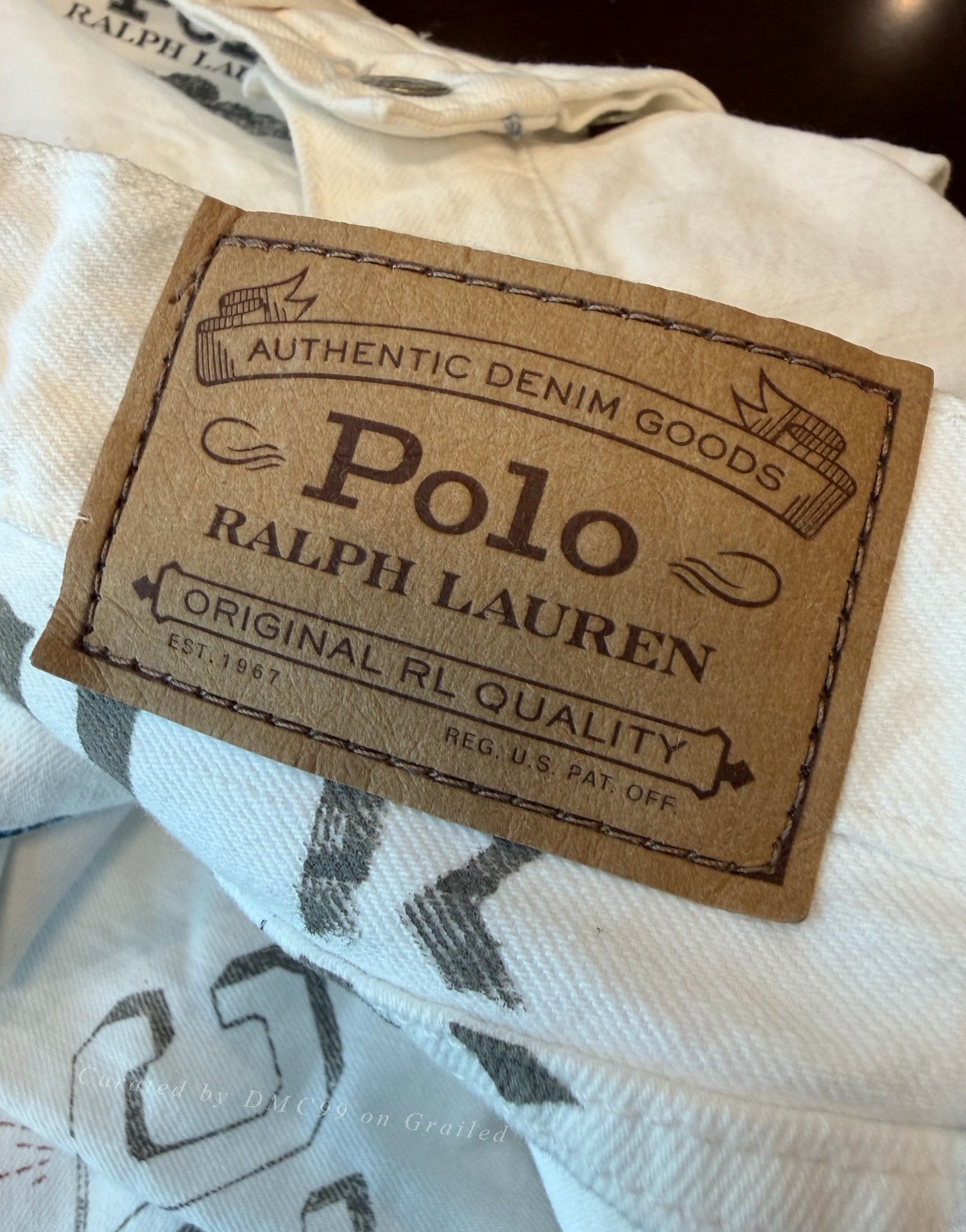 Polo Ralph Lauren Ralph Lauren White Graffiti Jeans 30x32 Size US 30 / EU 46 - 4 Thumbnail
