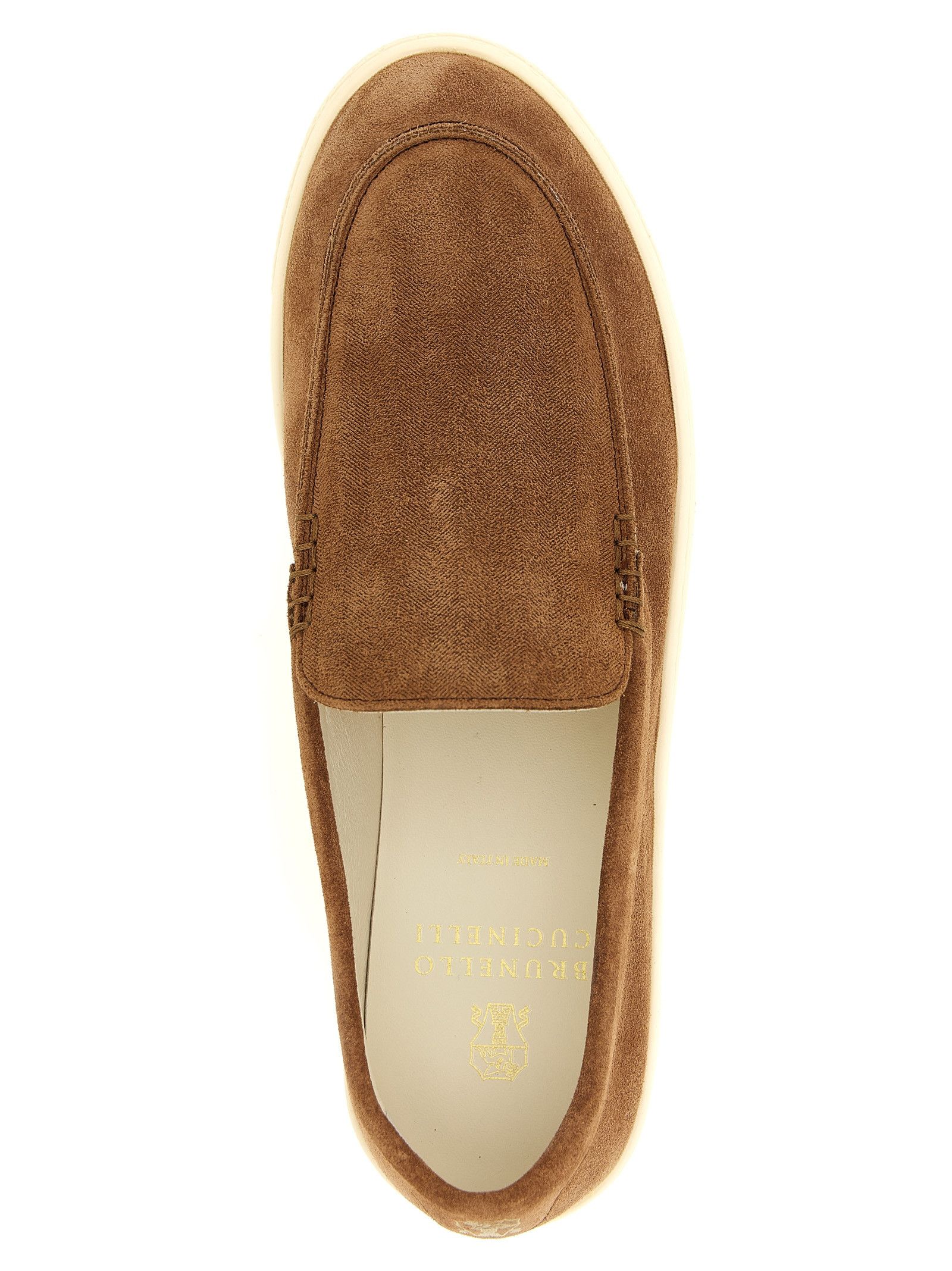 Brunello Cucinelli Suede chevron loafers Size US 9 / EU 42 - 4 Thumbnail