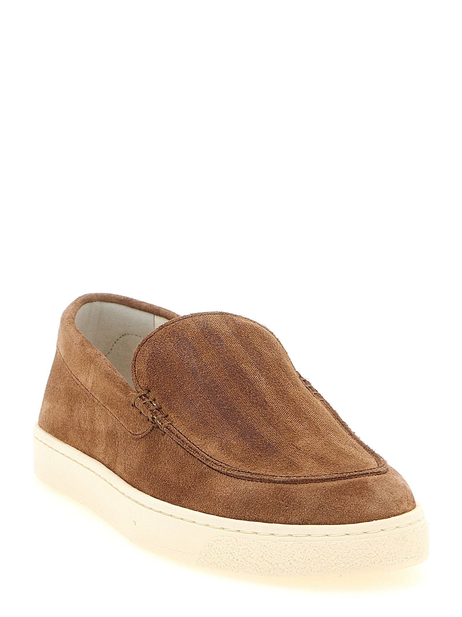 Brunello Cucinelli Suede chevron loafers Size US 11 / EU 44 - 2 Thumbnail