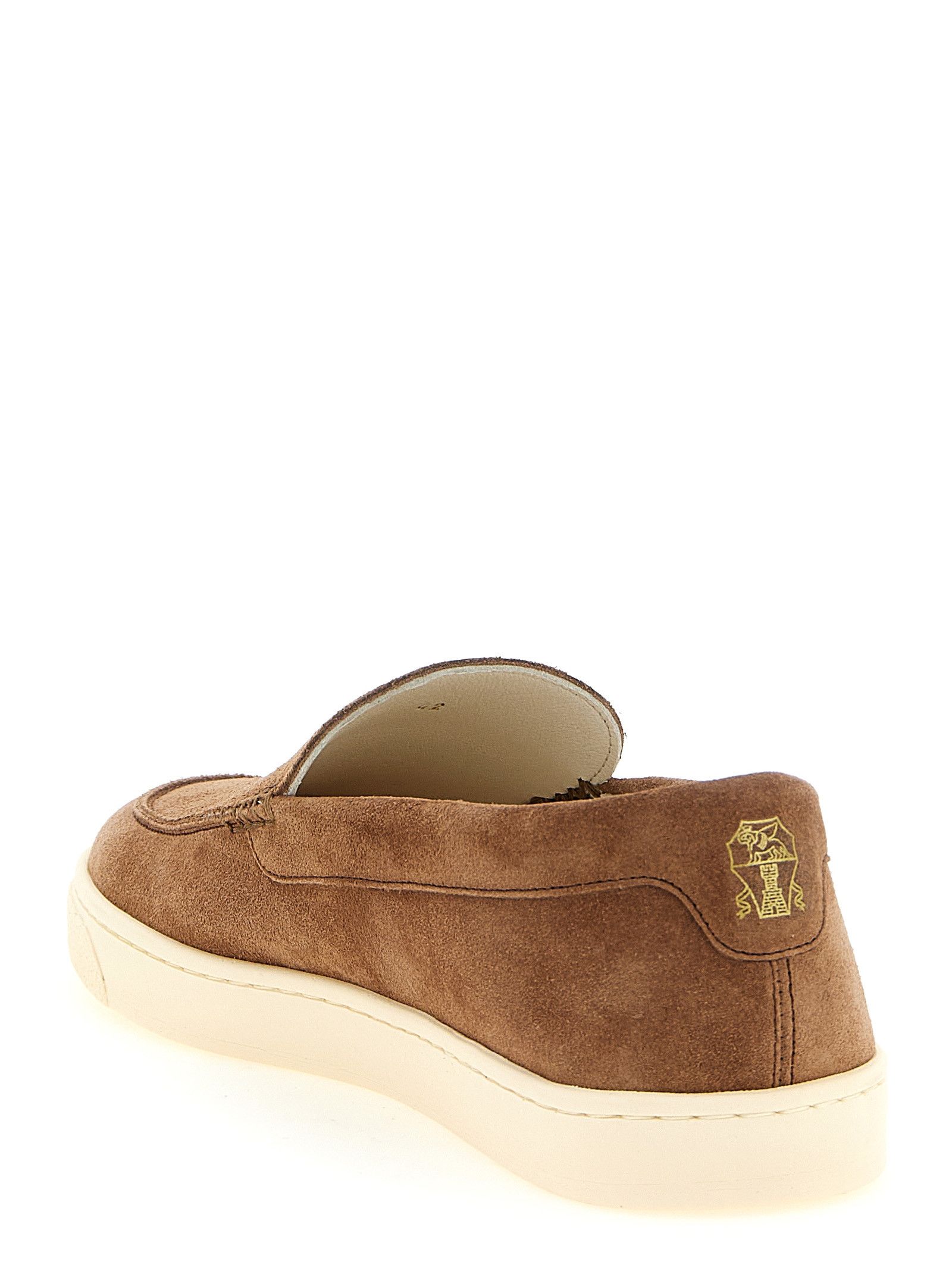 Brunello Cucinelli Suede chevron loafers Size US 11 / EU 44 - 3 Thumbnail
