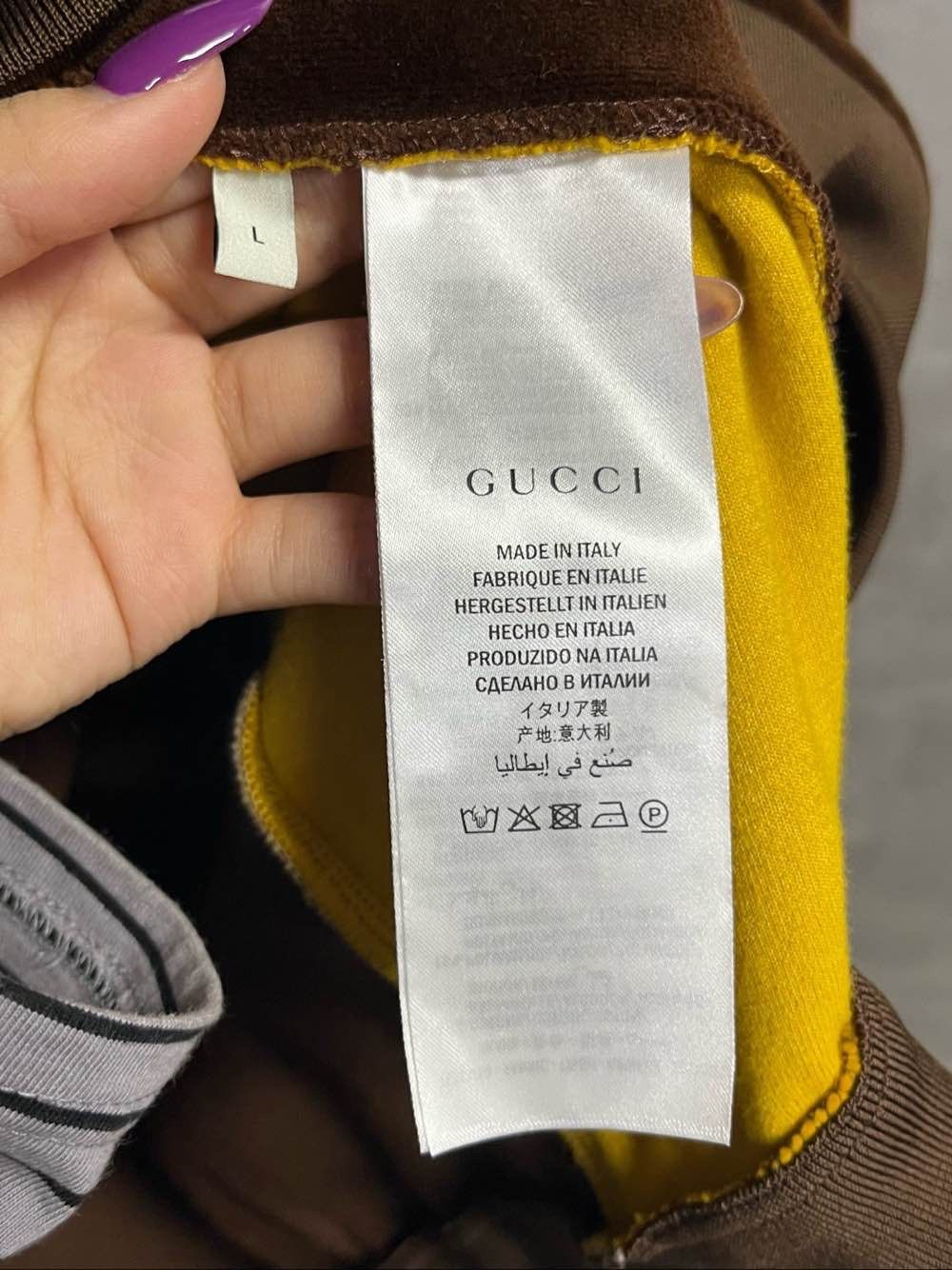 Gucci Gucci Logo Patch Velour Track Jacket Size L Size US L / EU 52-54 / 3 - 4 Thumbnail