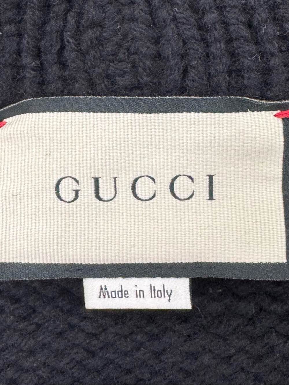 Gucci Gucci Web Stripe Cable Knit Cardigan Size S Size US S / EU 44-46 / 1 - 5 Thumbnail