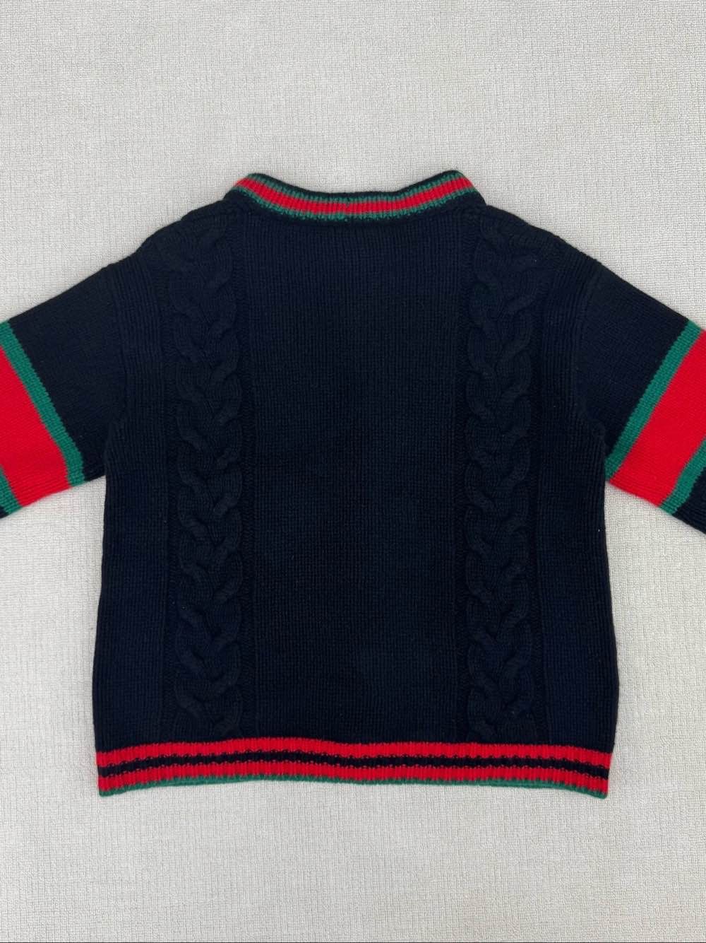 Gucci Gucci Striped Wool V-Neck Cardigan Size M Size US M / EU 48-50 / 2 - 4 Thumbnail
