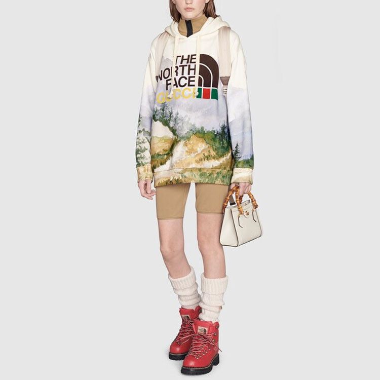 Gucci Gucci x The North Face Landscape Hoodie Size L Size L / US 10 / IT 46 - 6 Thumbnail
