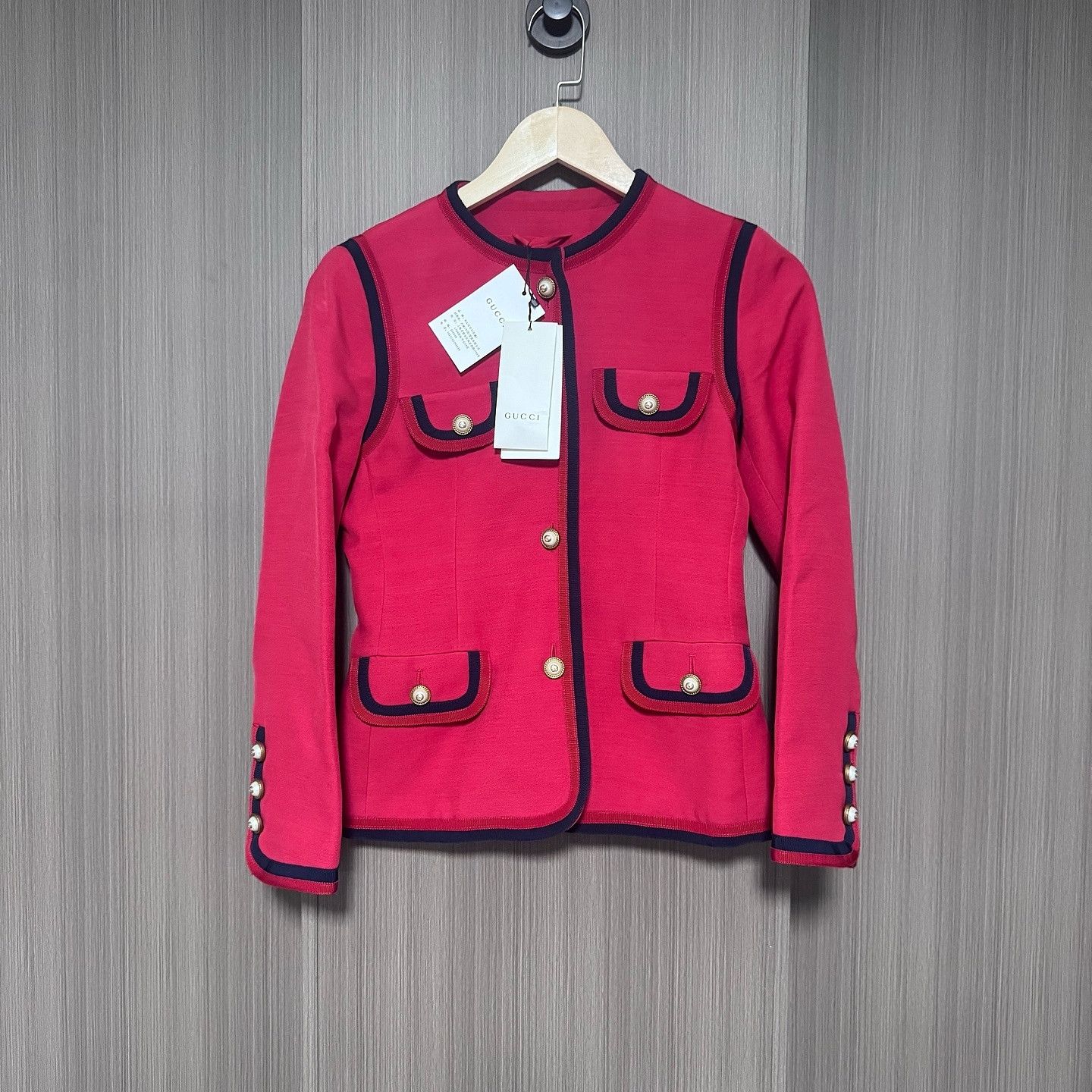 Gucci Gucci Wool Silk Round Neck Jacket Size 36 Size XS / US 0-2 / IT 36-38 - 5 Thumbnail
