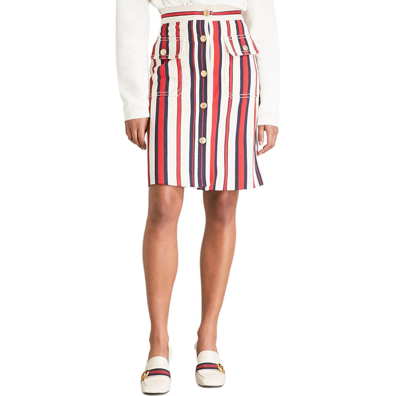 Gucci Gucci Striped Mini Skirt Size 40 Size 27" / US 4 / IT 40 - 6 Thumbnail