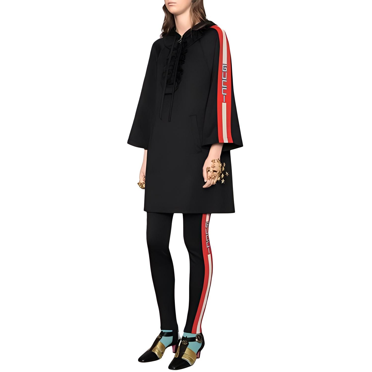 Gucci Gucci Logo Trim Hooded Mini Dress XS Size XS / US 0-2 / IT 36-38 - 10 Thumbnail