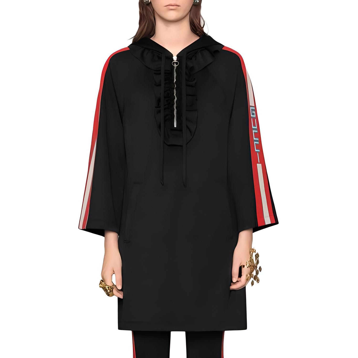 Gucci Gucci Logo Trim Hooded Mini Dress XS Size XS / US 0-2 / IT 36-38 - 8 Thumbnail