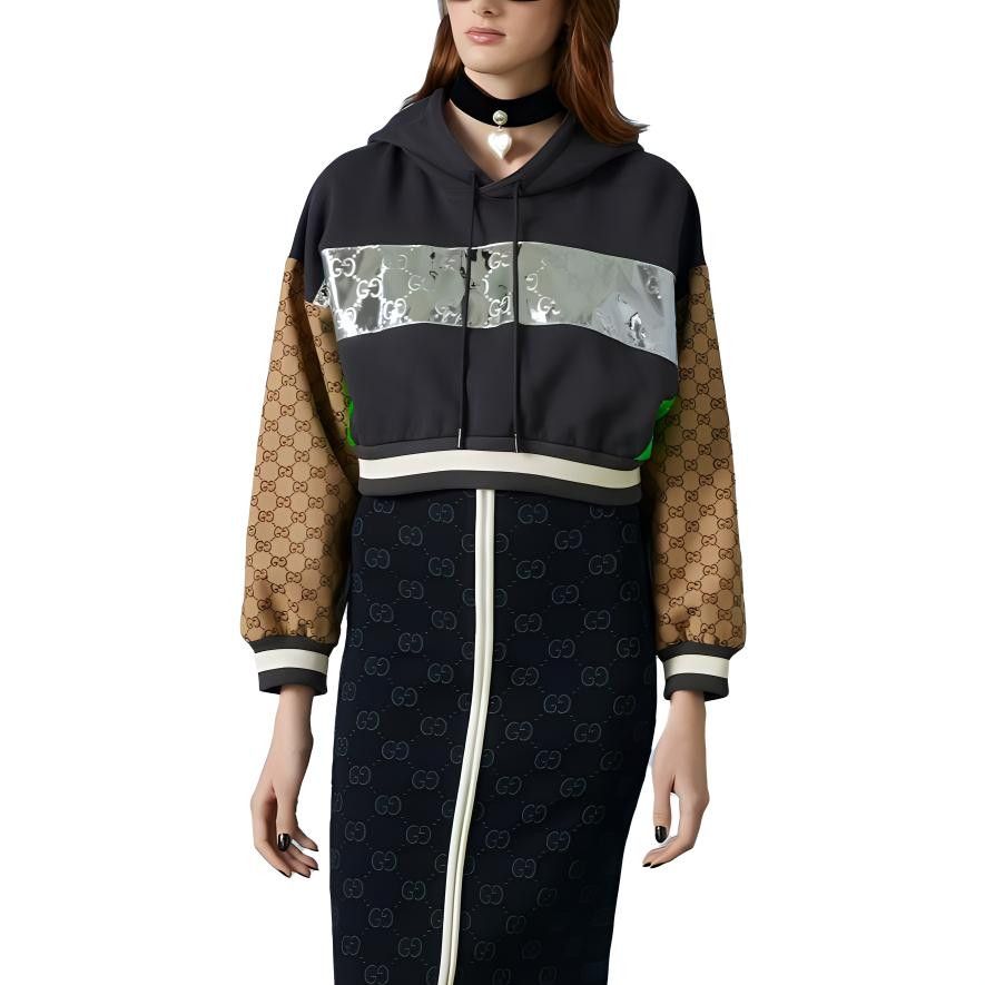 Gucci Gucci GG Monogram Panel Hoodie Size S Size S / US 4 / IT 40 - 8 Thumbnail