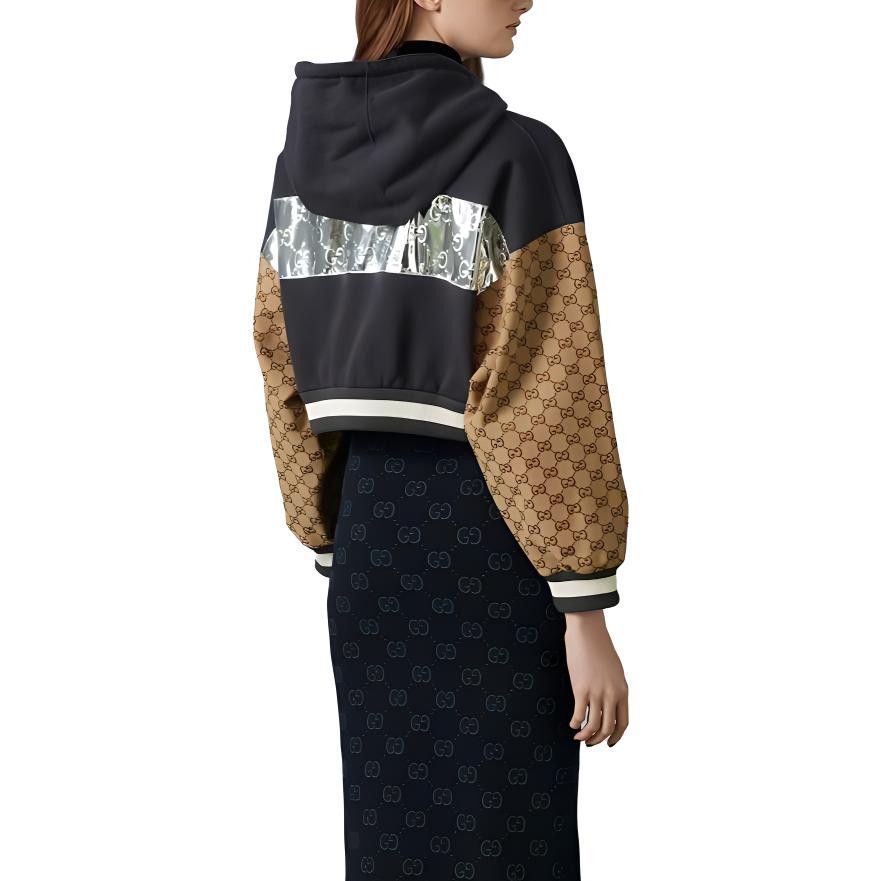 Gucci Gucci GG Monogram Panel Hoodie Size S Size S / US 4 / IT 40 - 9 Thumbnail