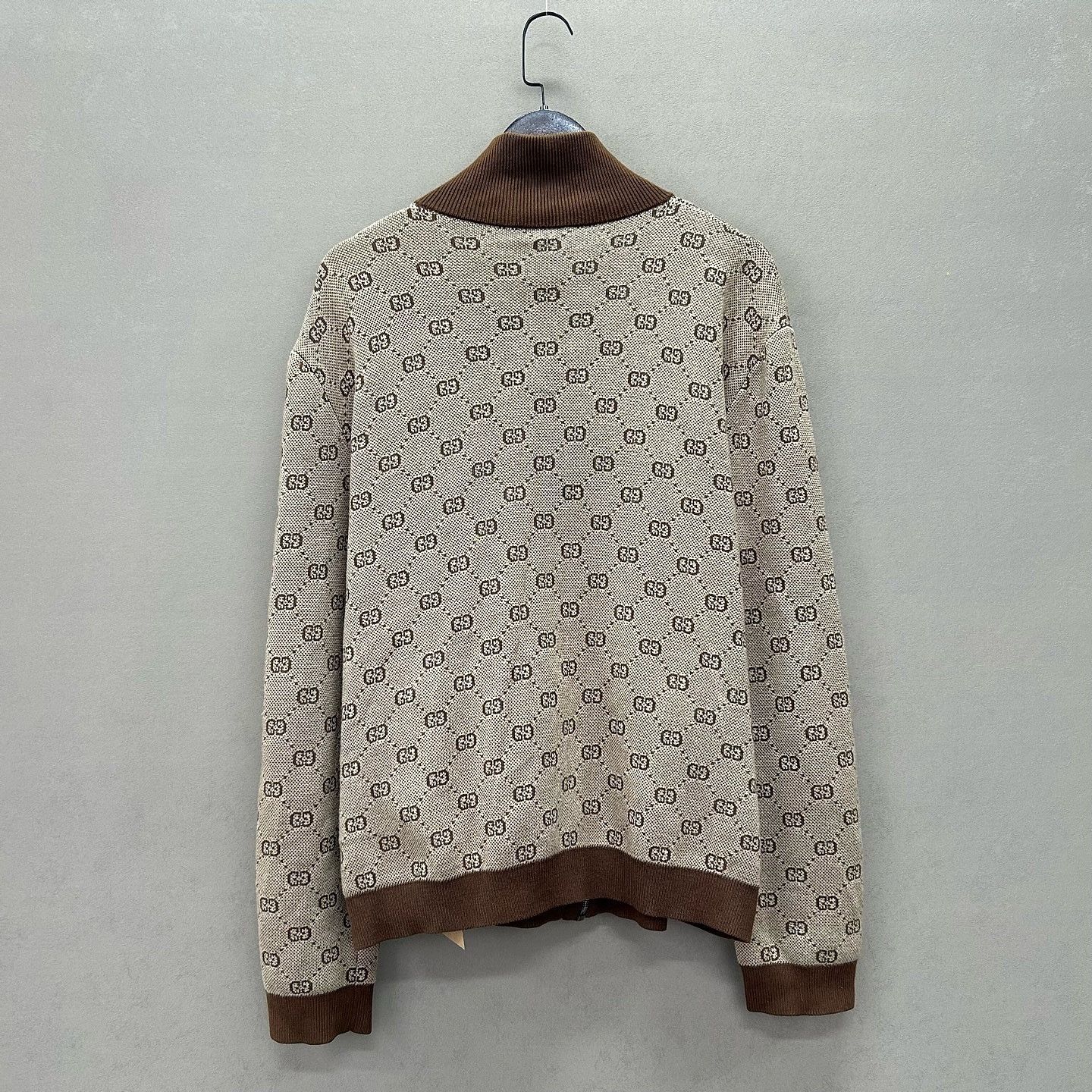 Gucci Gucci GG Monogram Knit Zip Jacket XL Size US XL / EU 56 / 4 - 2 Thumbnail