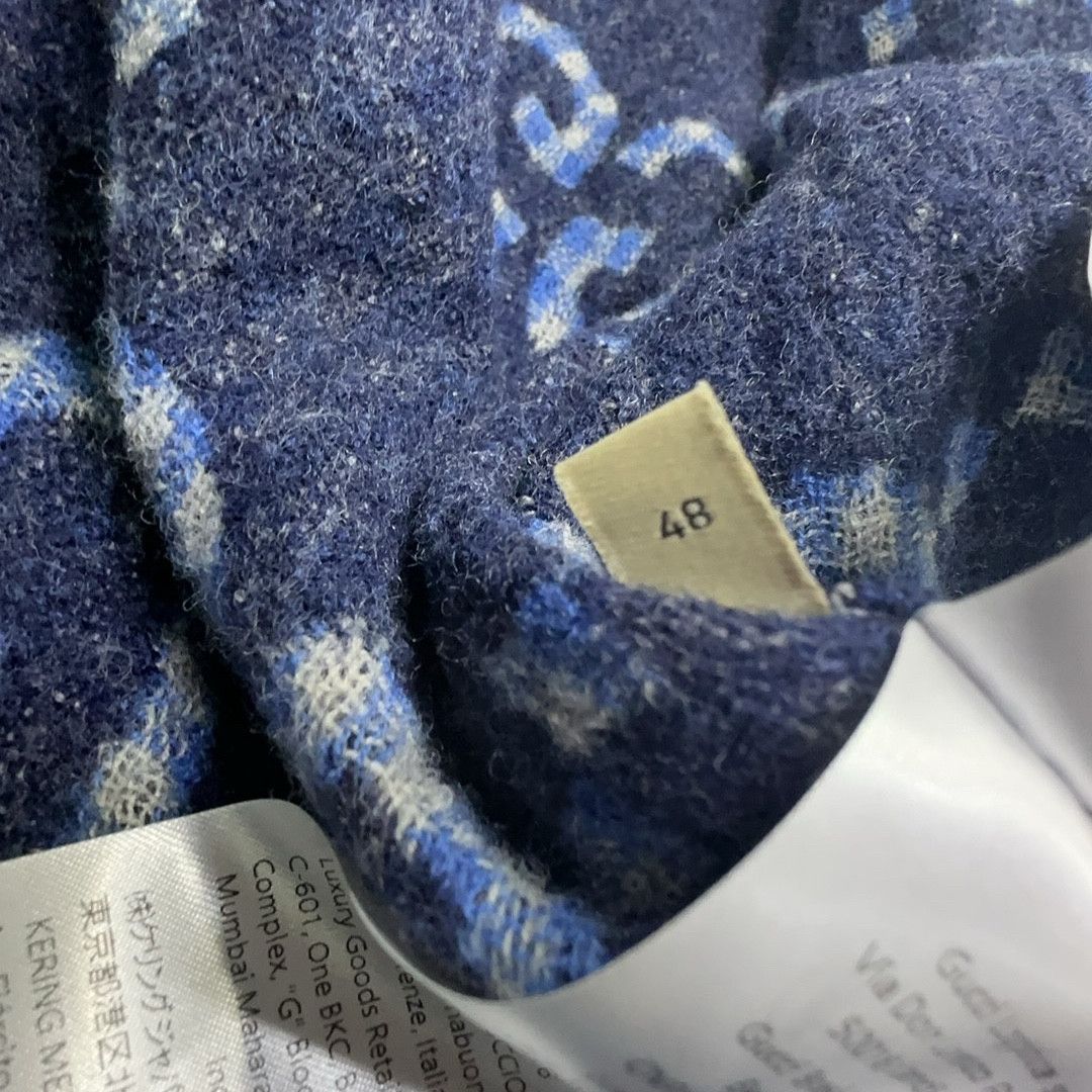 Gucci Gucci GG Logo Wool Shirt Size M Size US M / EU 48-50 / 2 - 4 Thumbnail