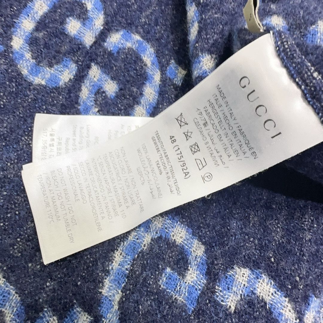 Gucci Gucci GG Logo Wool Shirt Size M Size US M / EU 48-50 / 2 - 5 Thumbnail