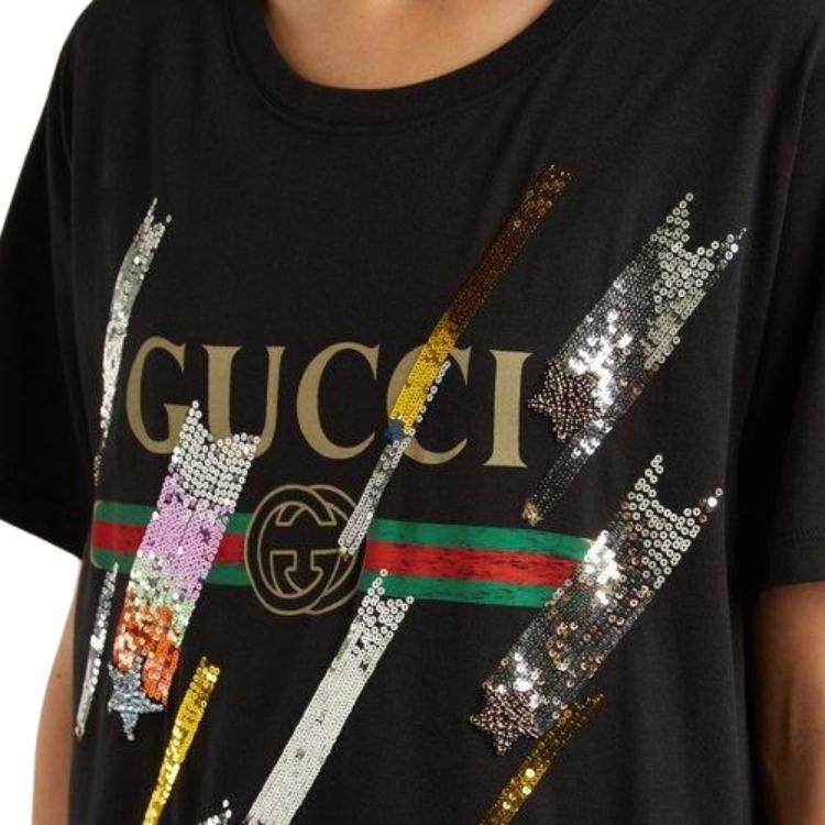 Gucci Gucci Sequin T-Shirt Size XS Size XS / US 0-2 / IT 36-38 - 10 Thumbnail